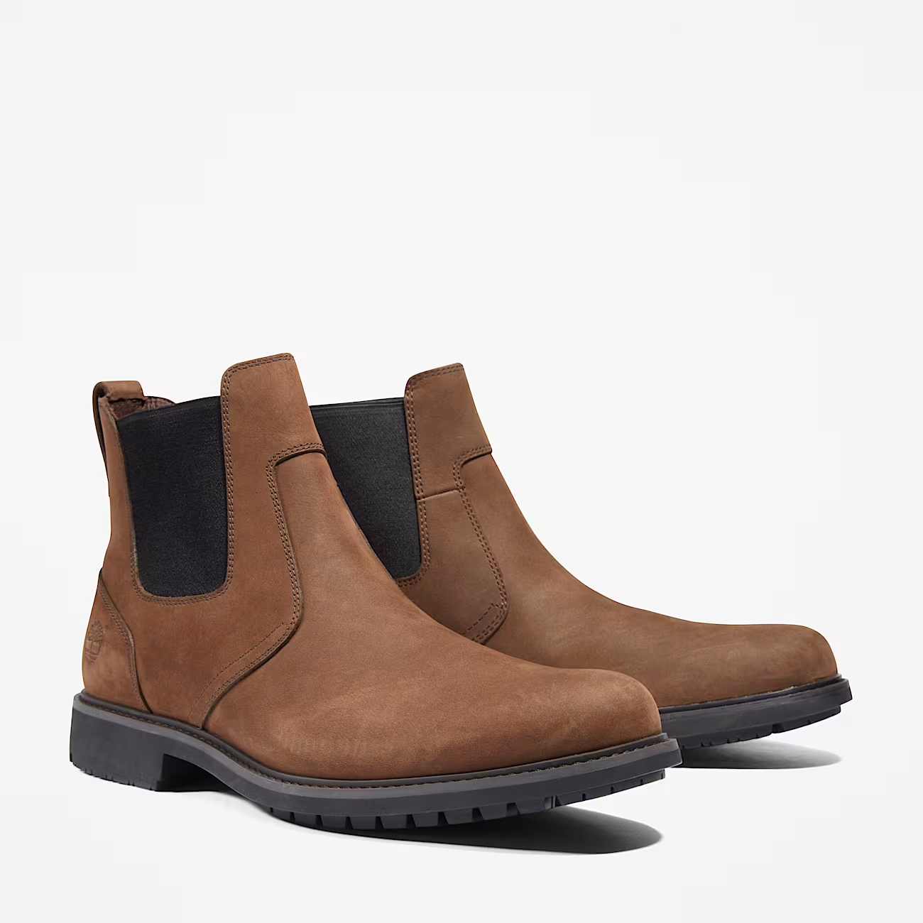 Timberland Stormbucks TB05552R242 Men's Brown Leather Mid-Top Chelsea Boots