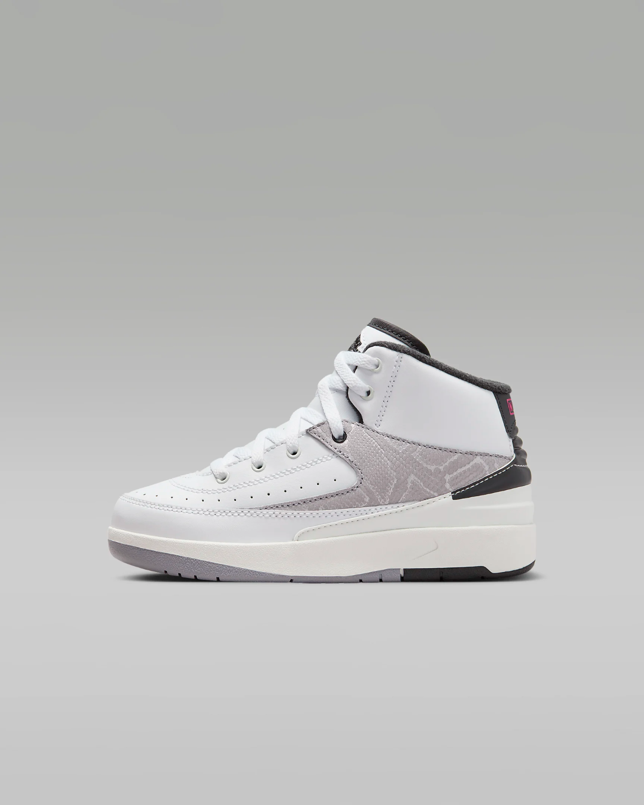 Air Jordan 2 Retro Sneaker Little Kids 3 White Leather Python Print