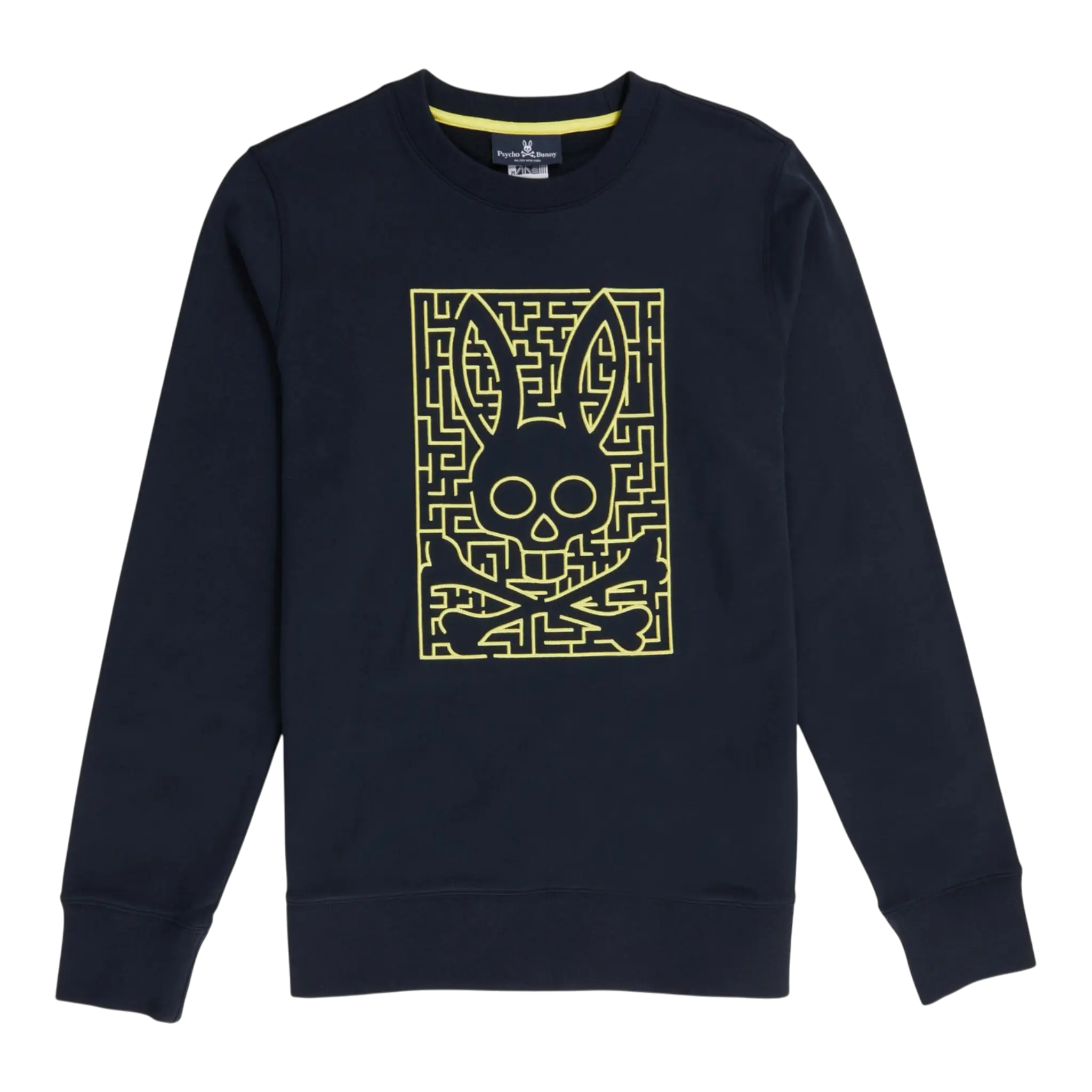 Psycho Bunny Pisani Embroidered Men's Sweatshirt Psycho Bunny