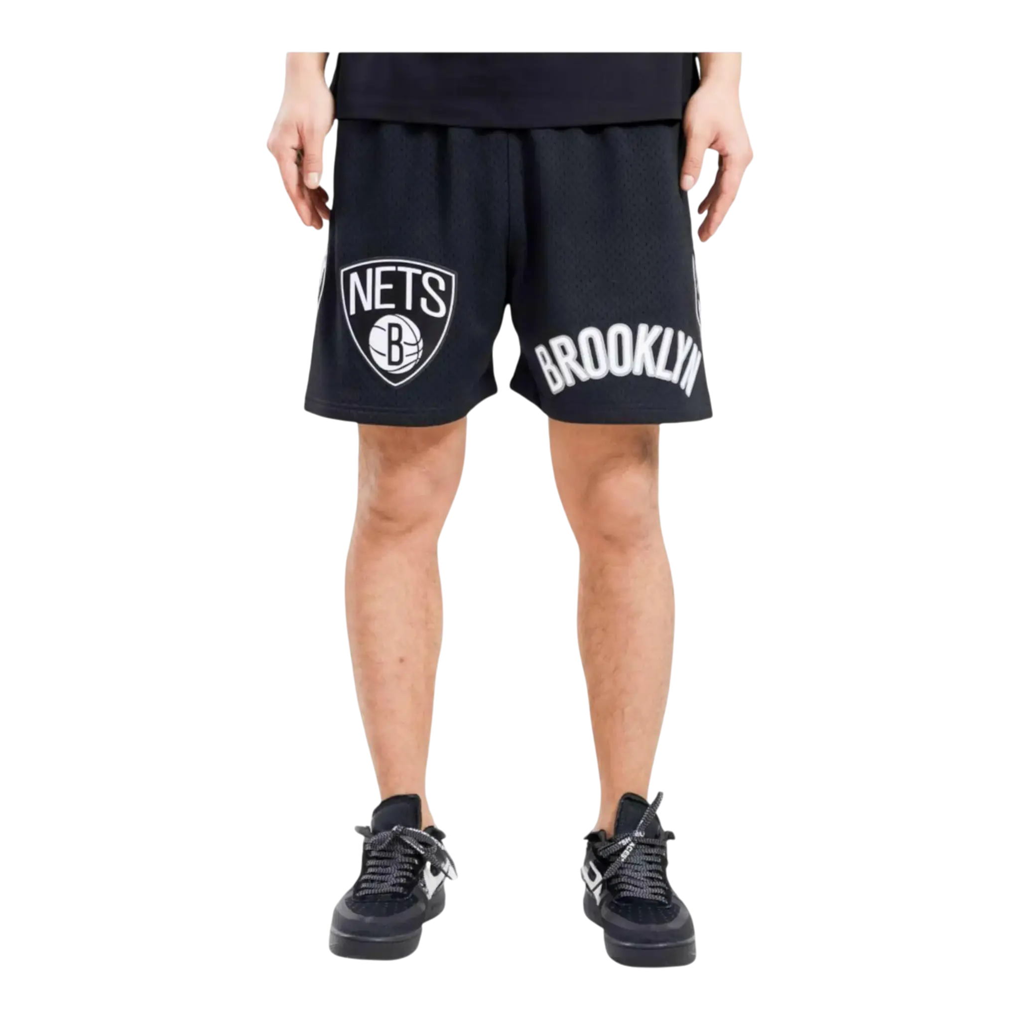 Pro Standard NBA Brooklyn Nets Logo Pro Team Mesh Shorts Pro Standard