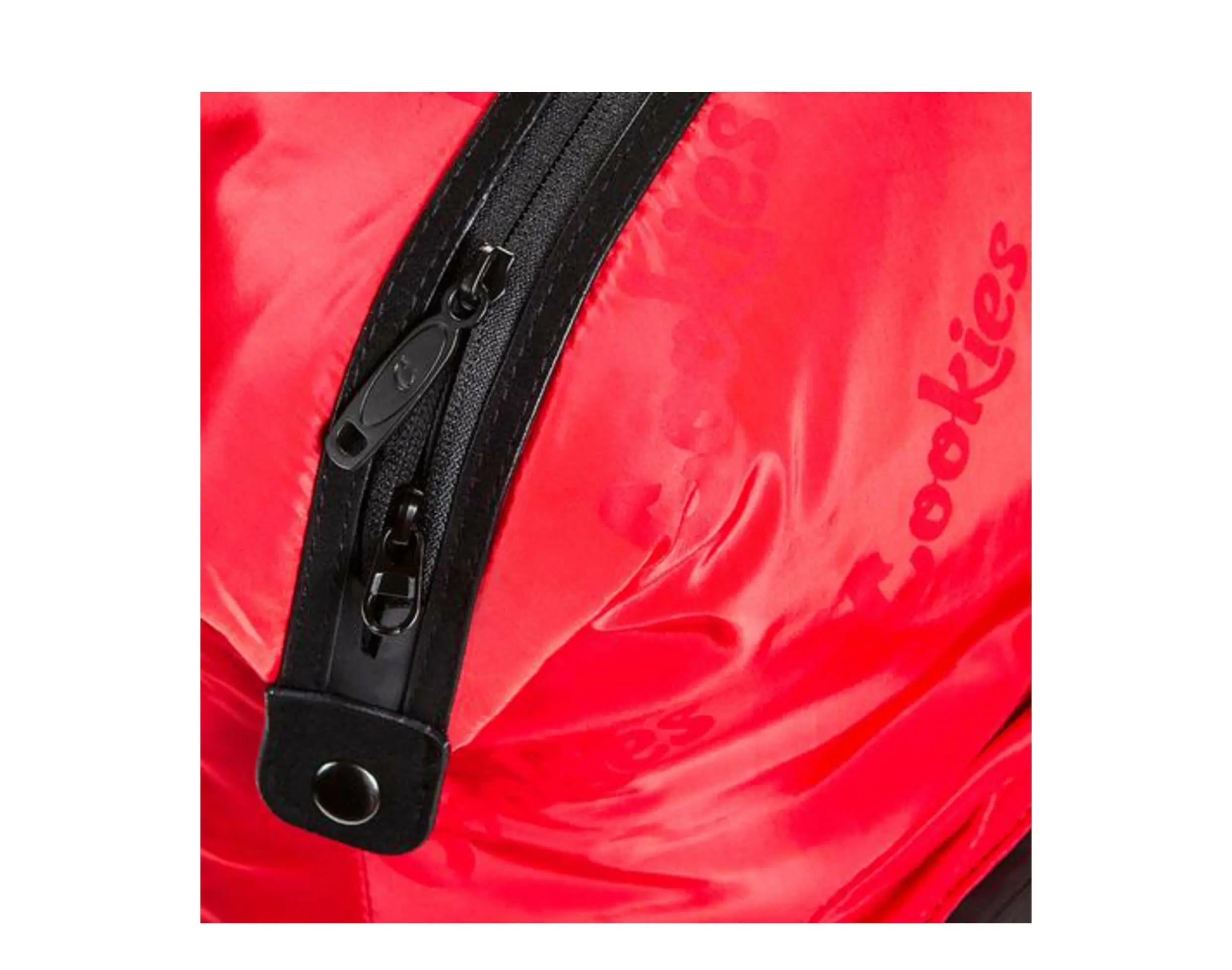Cookies Luxe Satin Smell Proof Repeated Logo Red/Black Backpack.