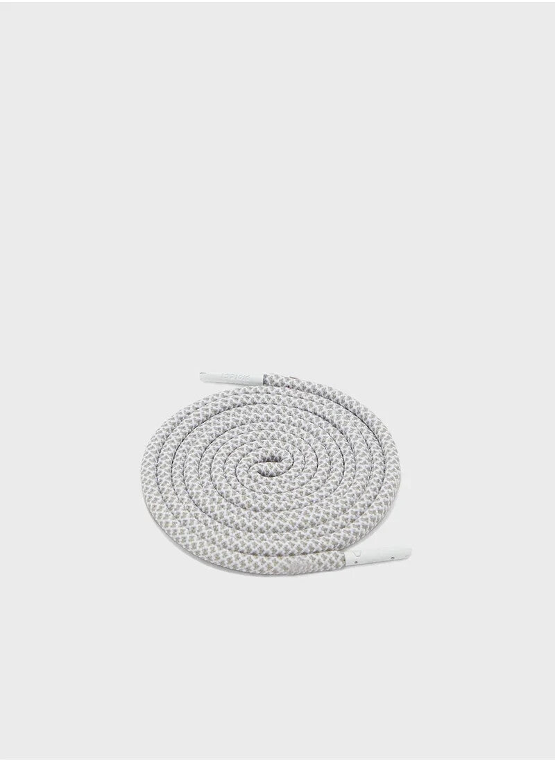 Crep Protect The Ultimate Round Shoe Laces White Gray Stylish Sneaker Fit