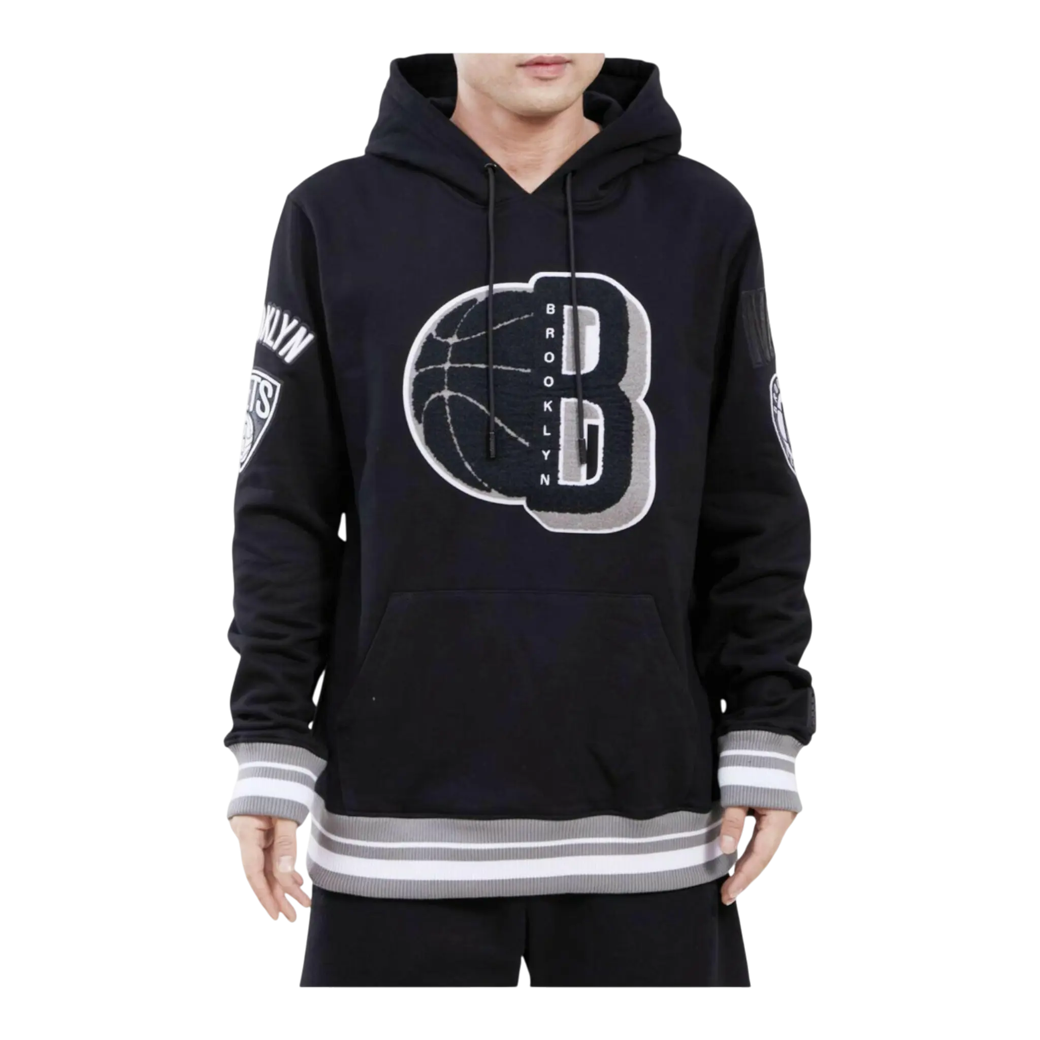 Pro Standard NBA Brooklyn Nets Mash Up Logo P/O Men's Hoodie Pro Standard
