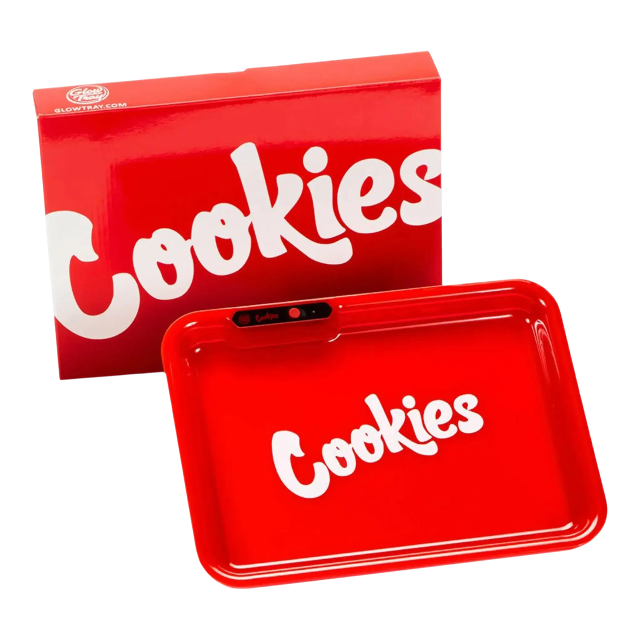 Cookies V3 Glowtray Red Glow LED Rolling Tray Cookies