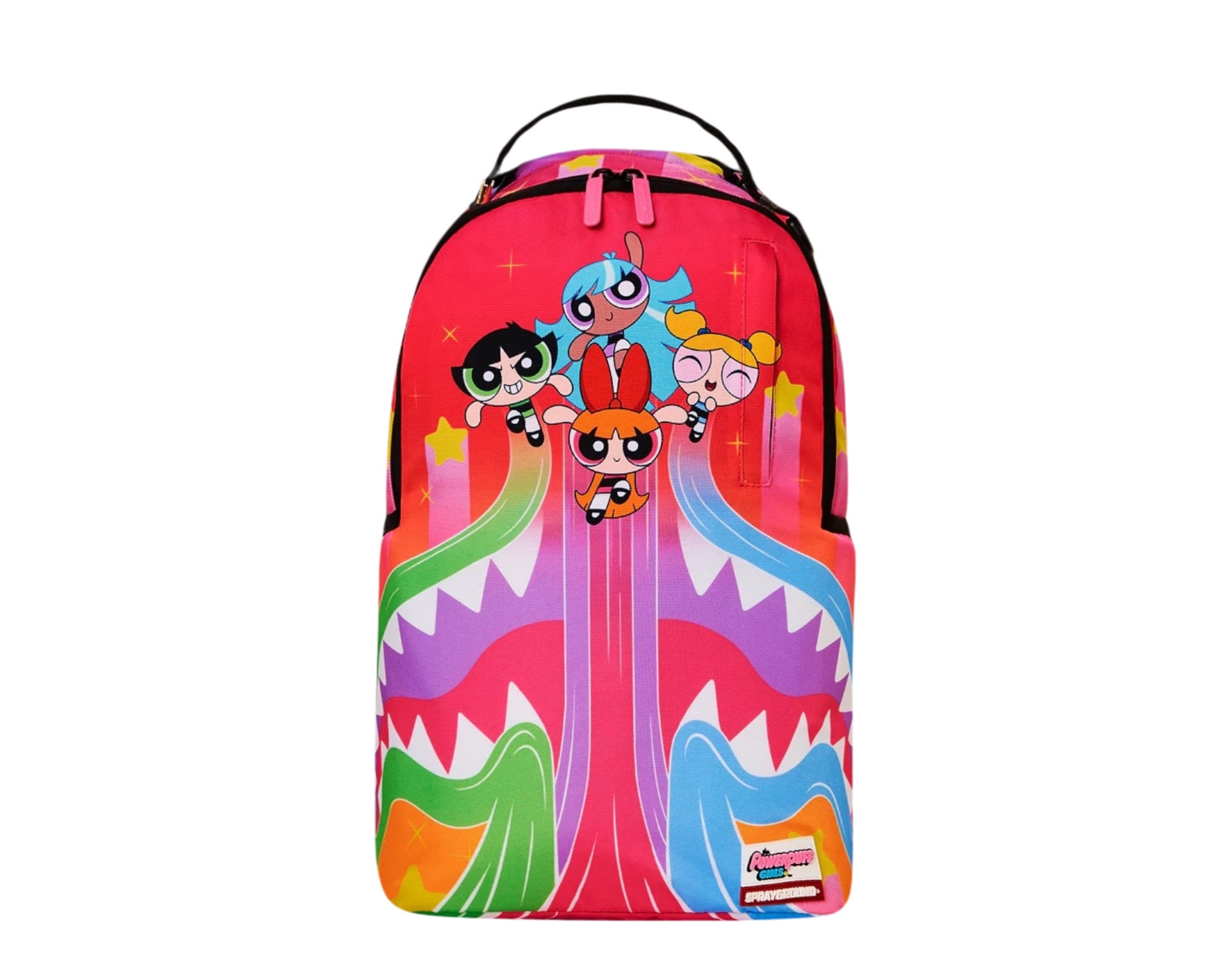 Sprayground x Power Puff Girls Sharkmouth Flying Trails Busting Out Backpack (DLXSR)