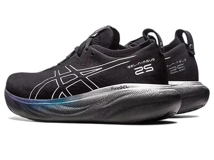 Asics Gel-Nimbus 25 Platinum Sneaker Women's Black Running Shoes