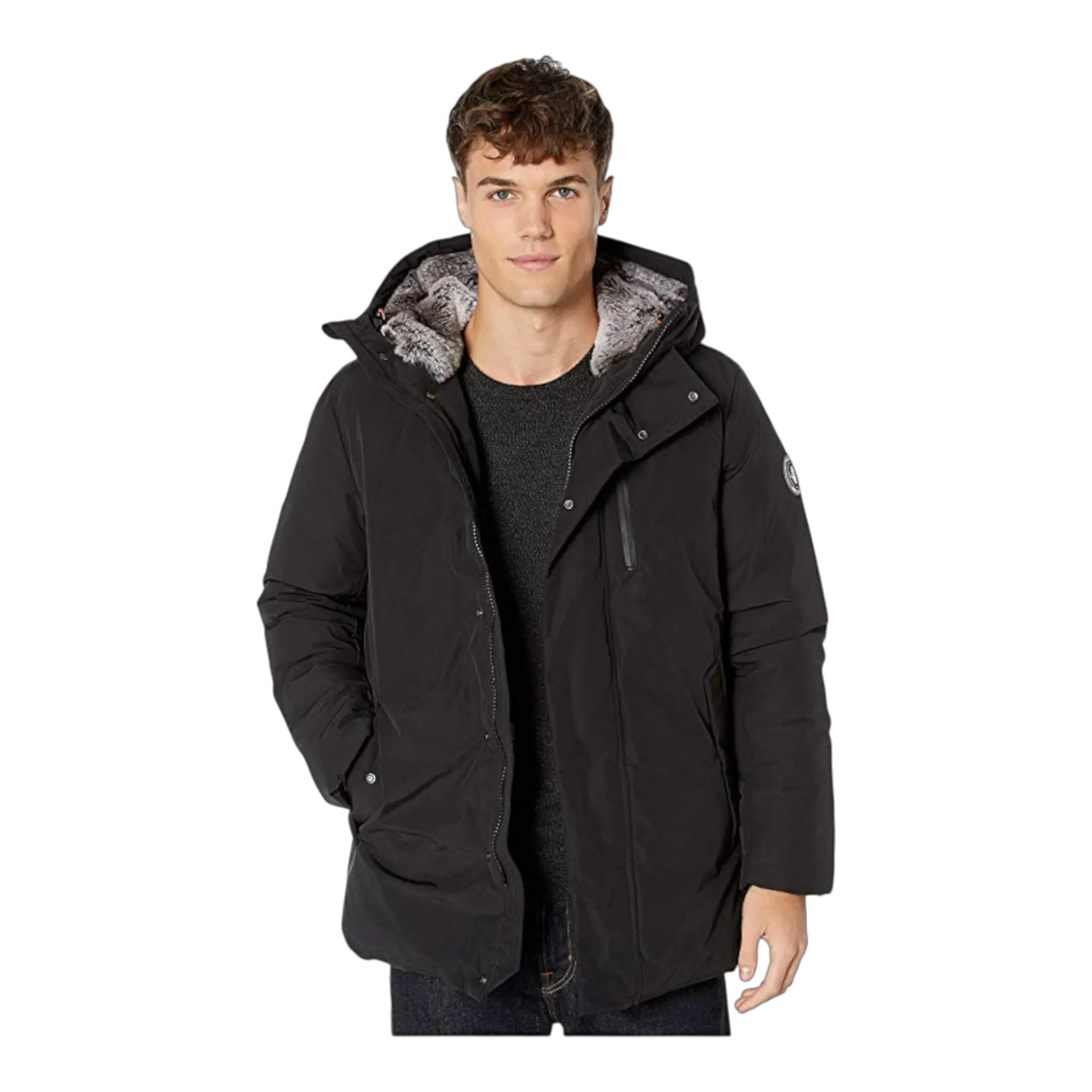 Save The Duck Copy Faux Fur Hooded Parka Men's Jacket Save The Duck