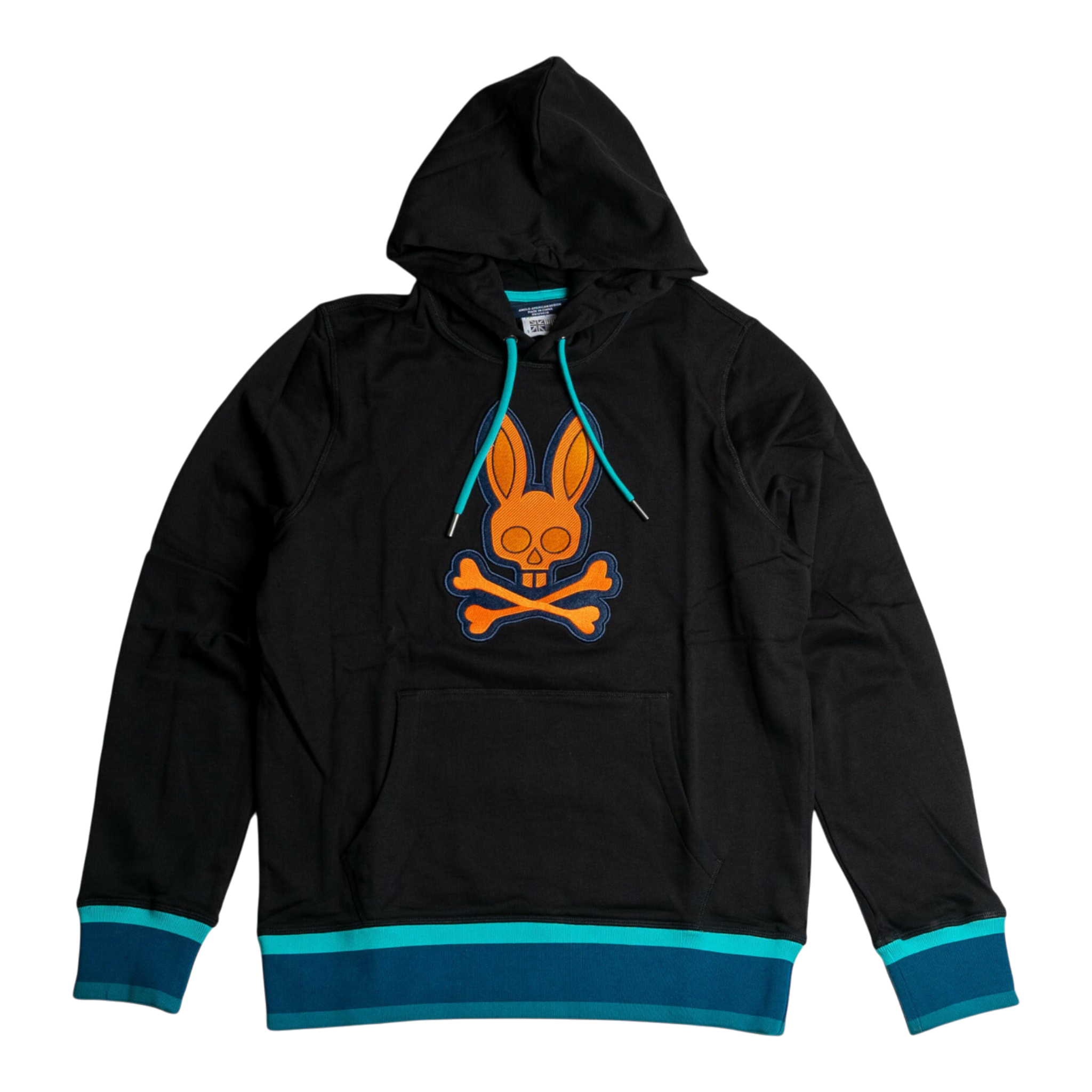 Psycho Bunny Corby Twill Logo P/O Men's Hoodie Psycho Bunny