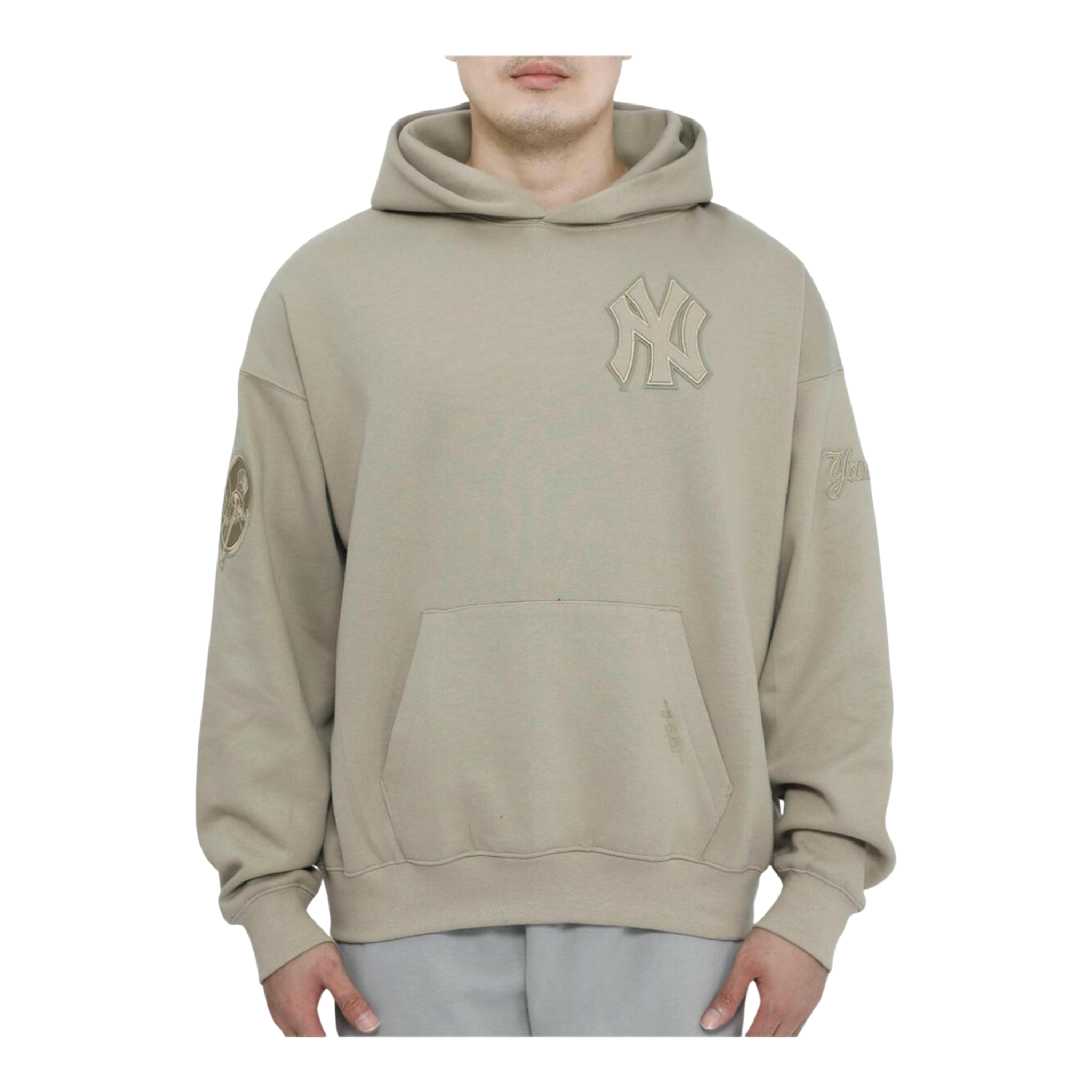 Pro Standard MLB New York Yankees Neutral Drop Shoulder Fleece P/O Hoodie Pro Standard