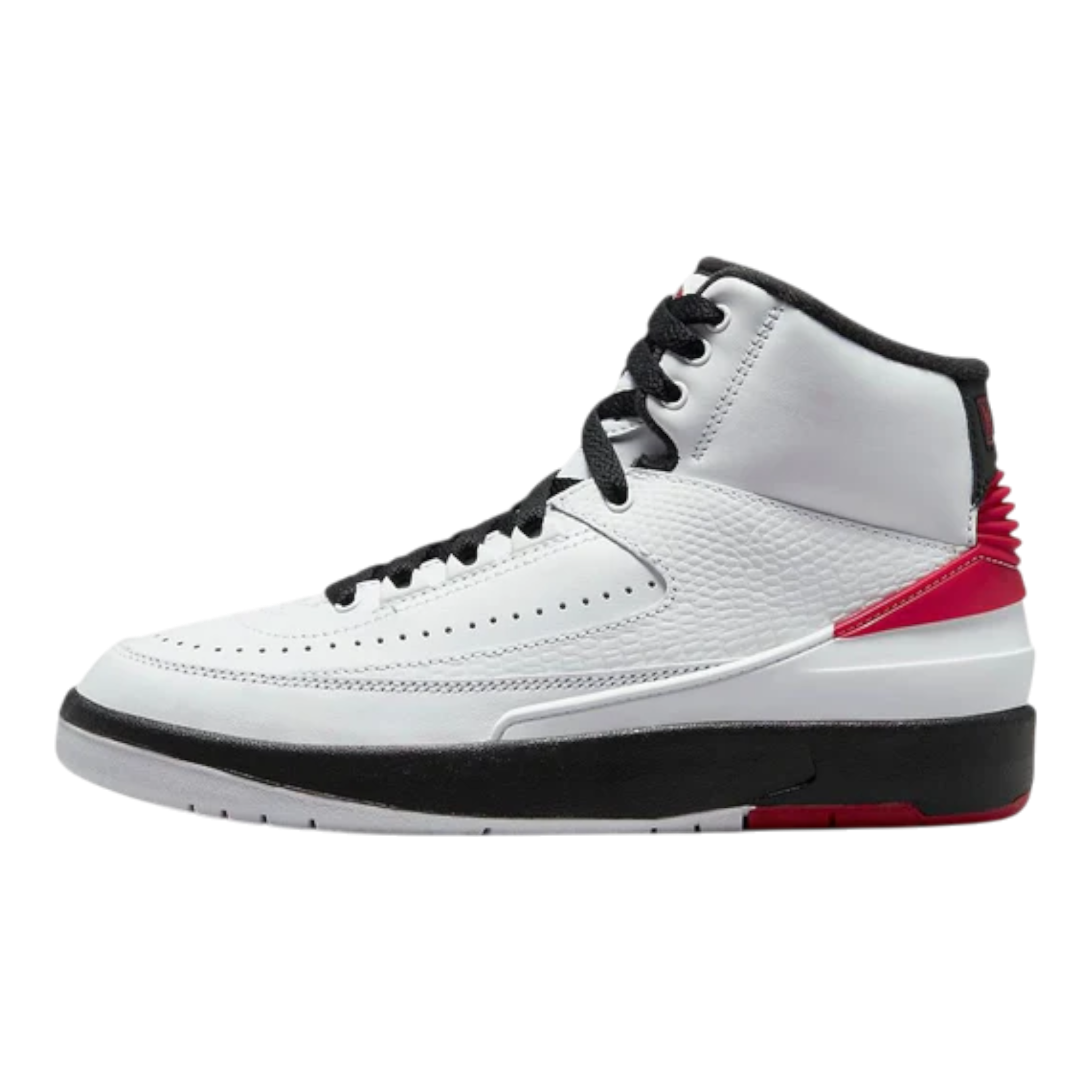 Jordan 2 Retro Kids Shoes White/Varsity Red/Black