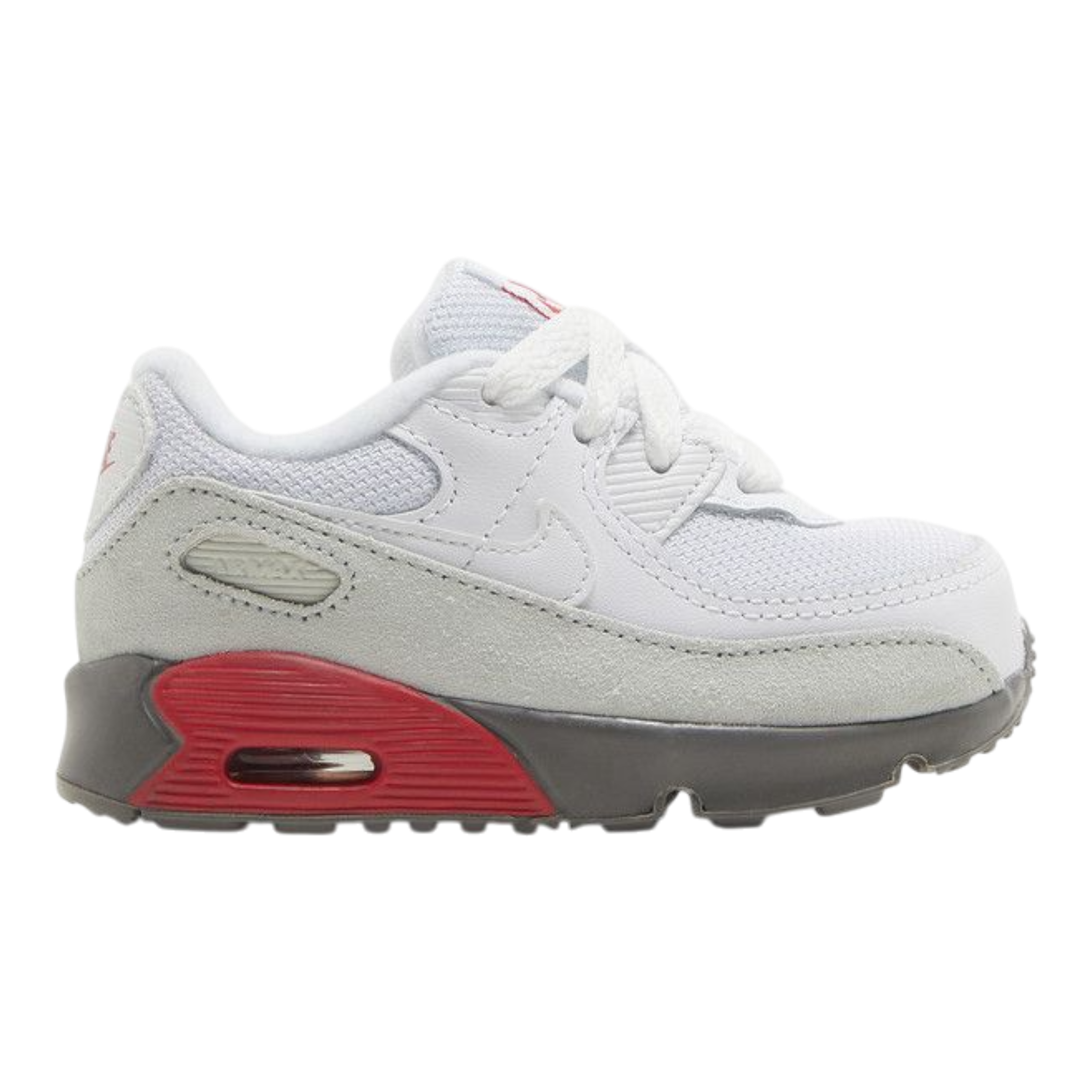 Nike Air Max 90 Toddler Shoes White/Light Silver/Flat Pewter/White