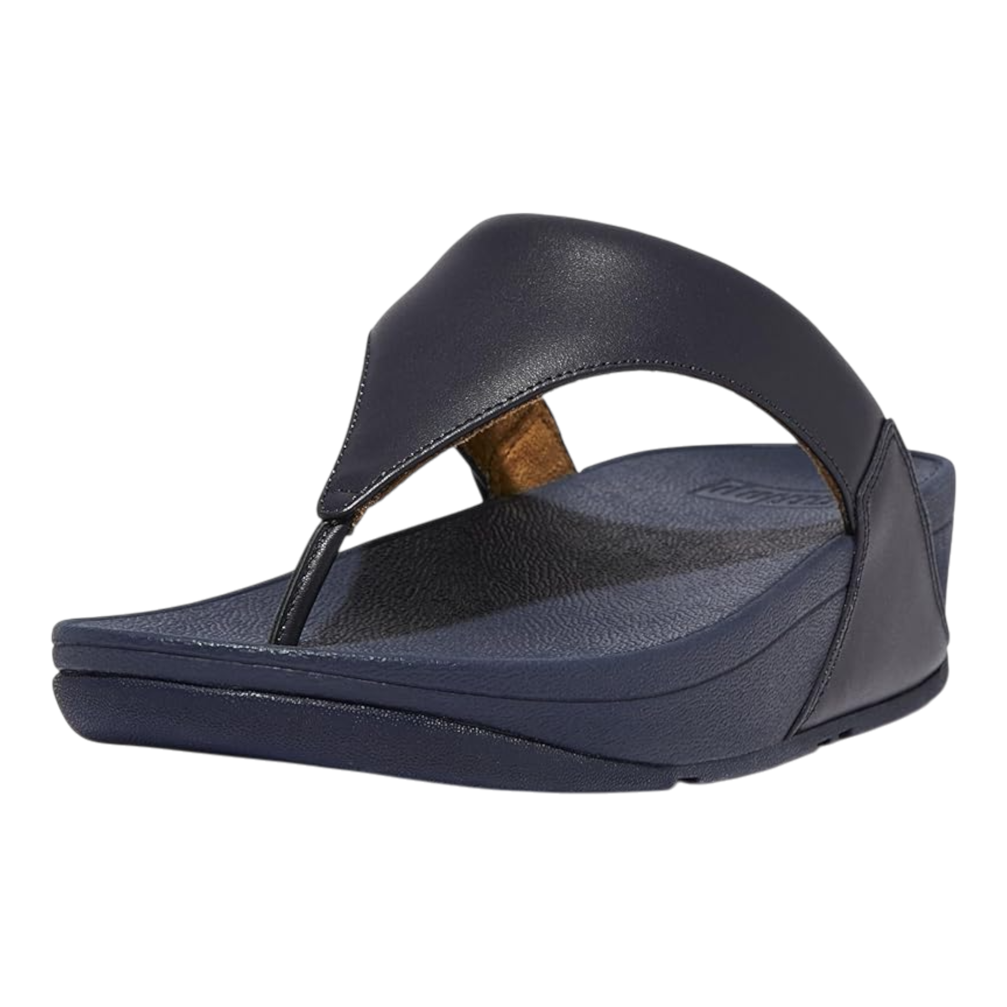 FitFlop Lulu Leather Toe Post Women’s Sandals – Deepest Blue