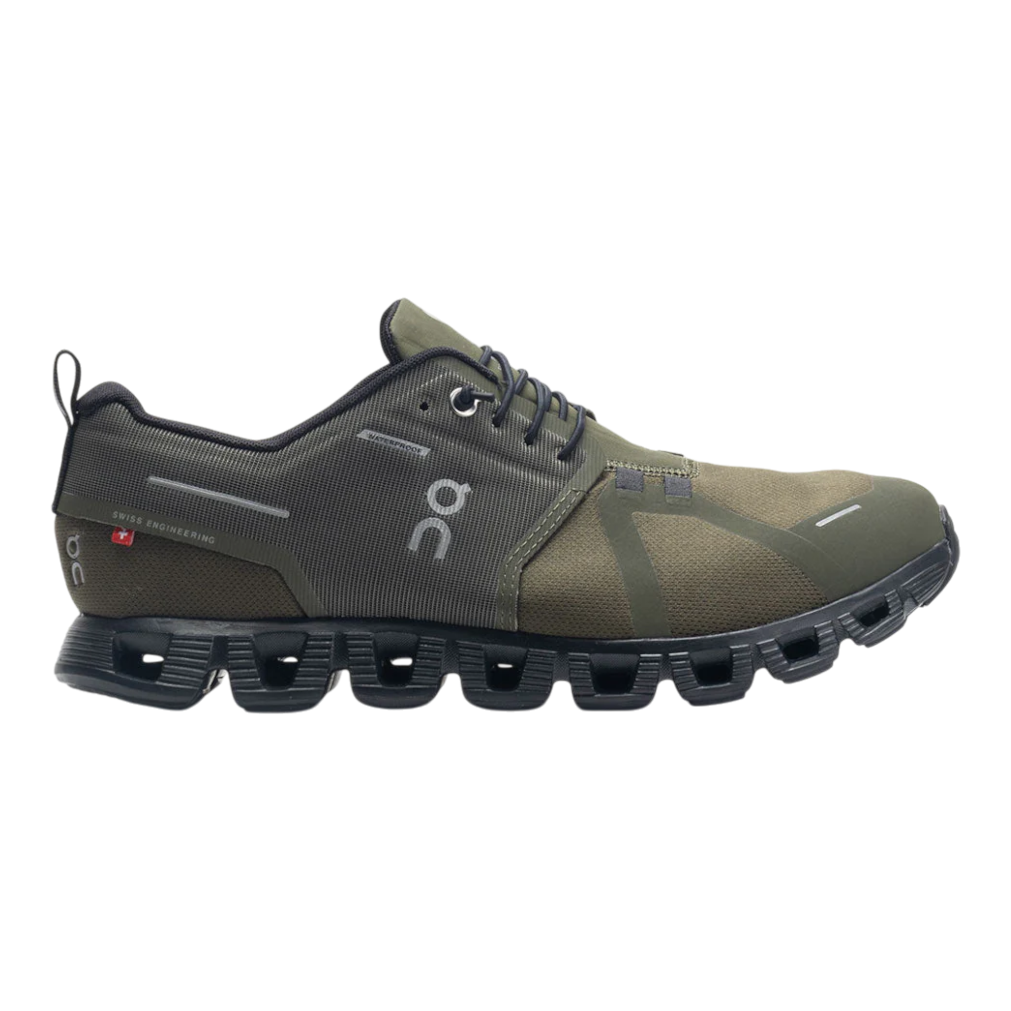 On Cloud 5 Waterproof Women’s Running Shoes Olive/Black