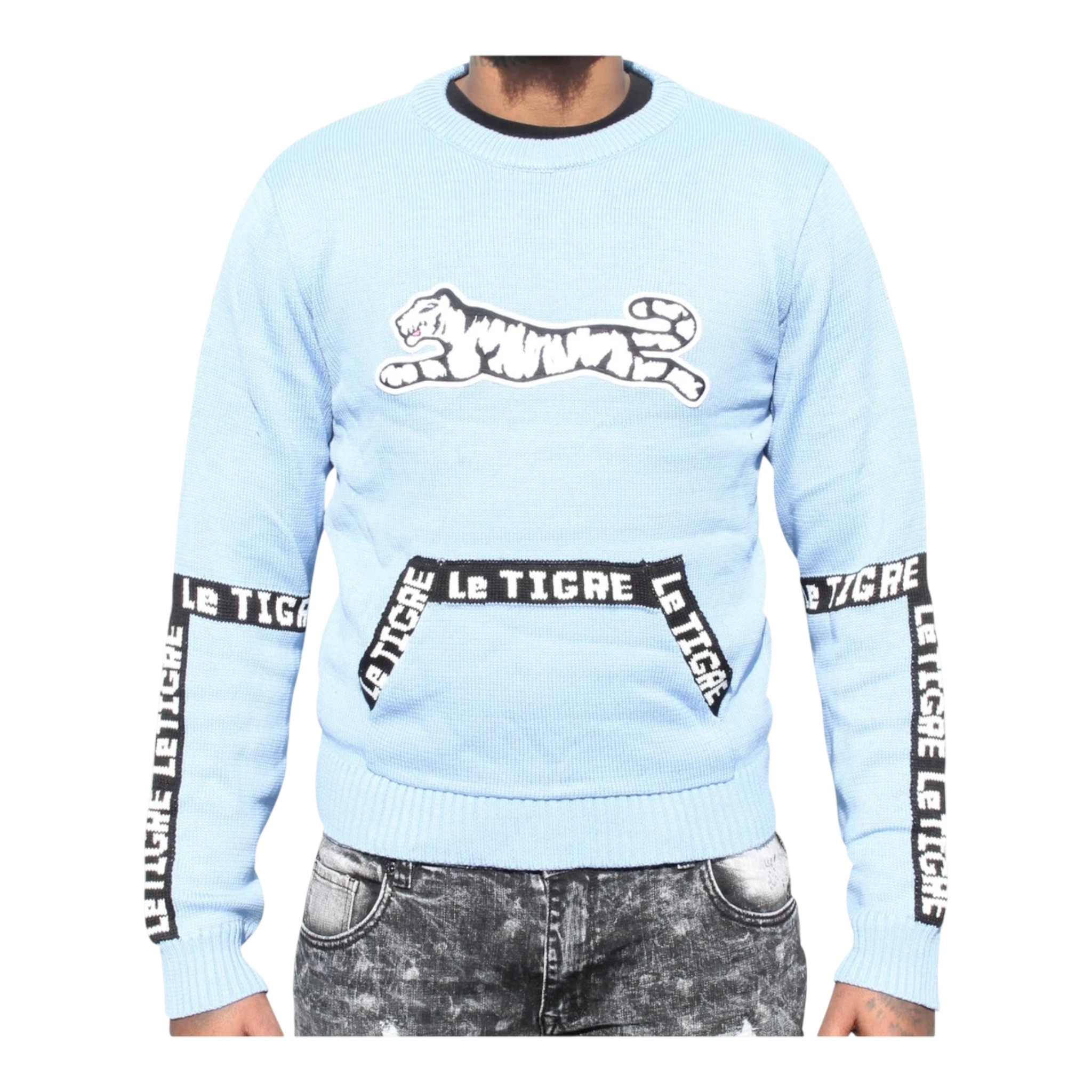 Le Tigre Tape Crew Sweater Men’s – Blue/Black