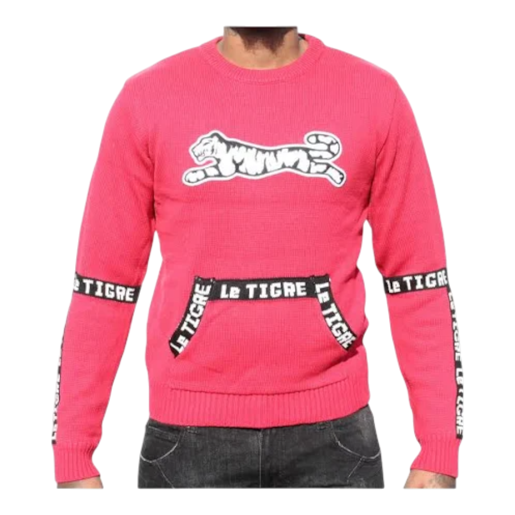 Le Tigre Tape Crew Sweater Men’s – Red/Black
