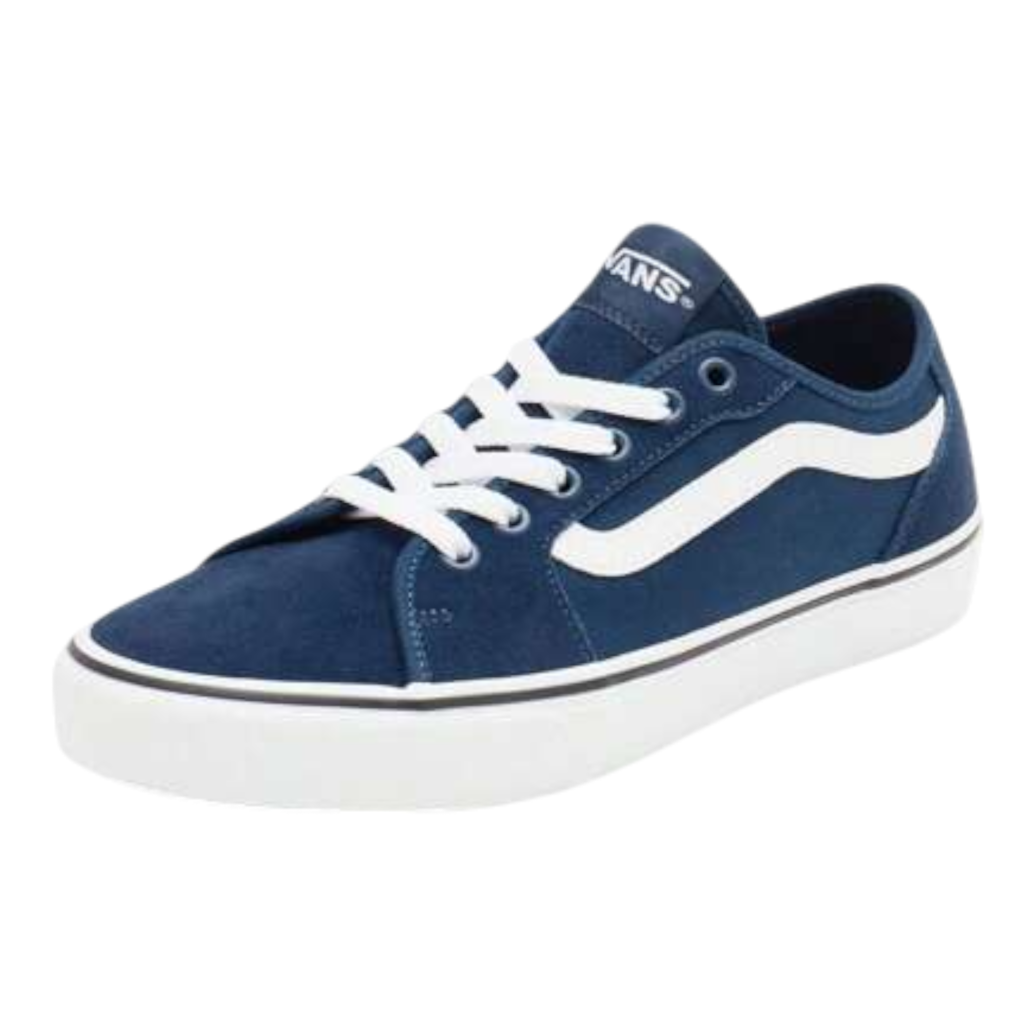 Vans Filmore Decon Men’s Skate Shoes – Blue/White Suede