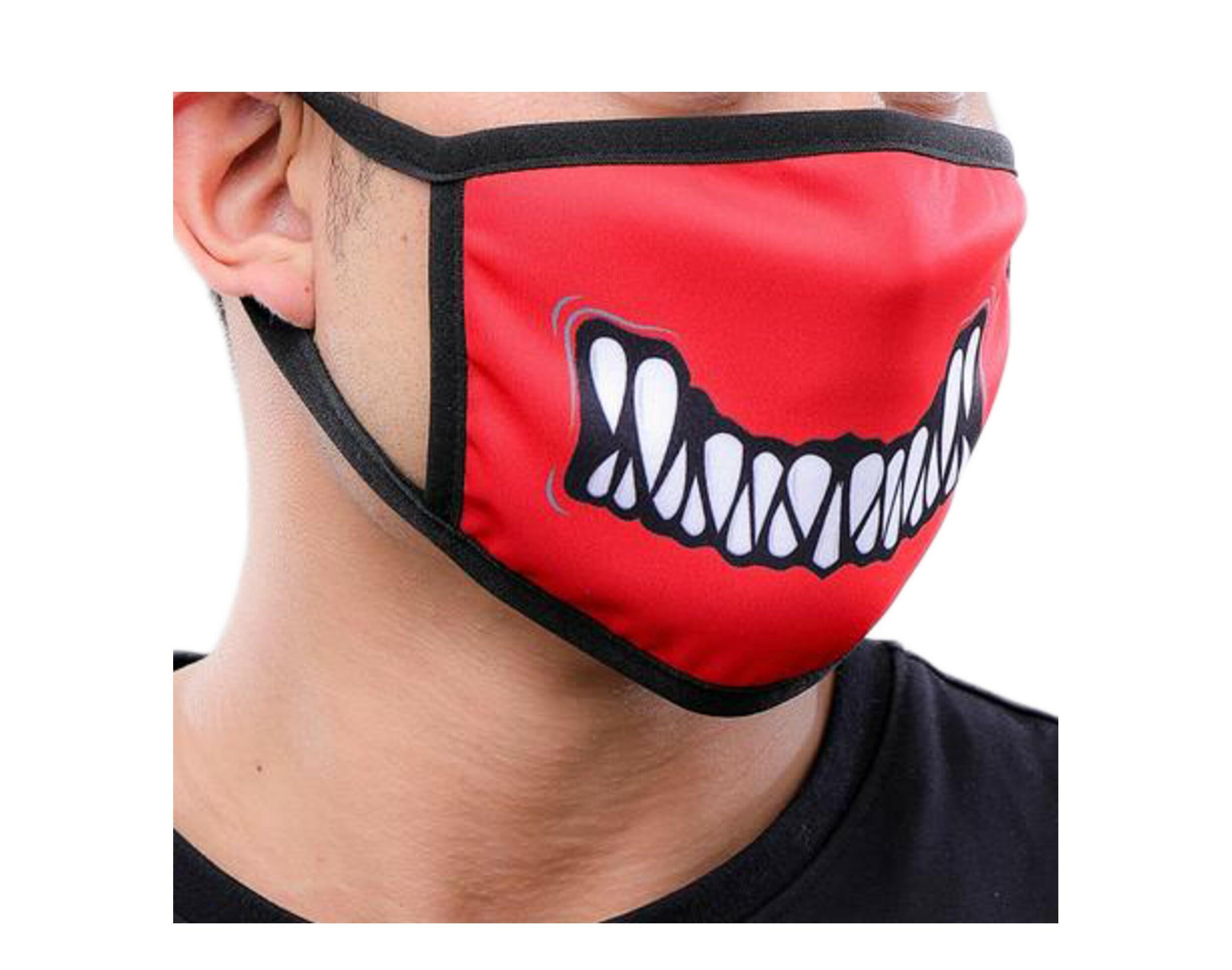 Black Pyramid Monster Bite Face Mask.