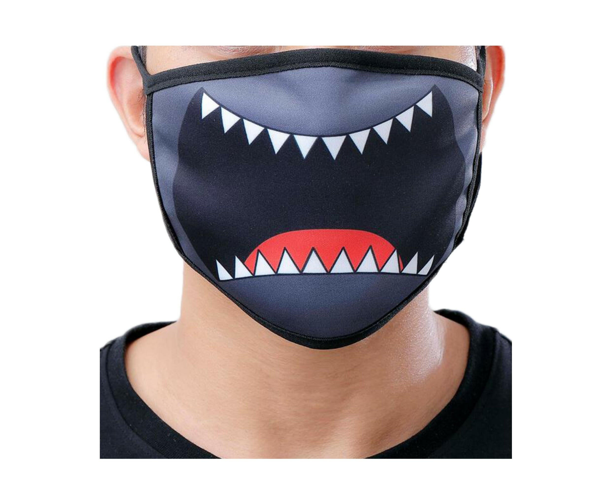 Black Pyramid Smiles Face Mask.