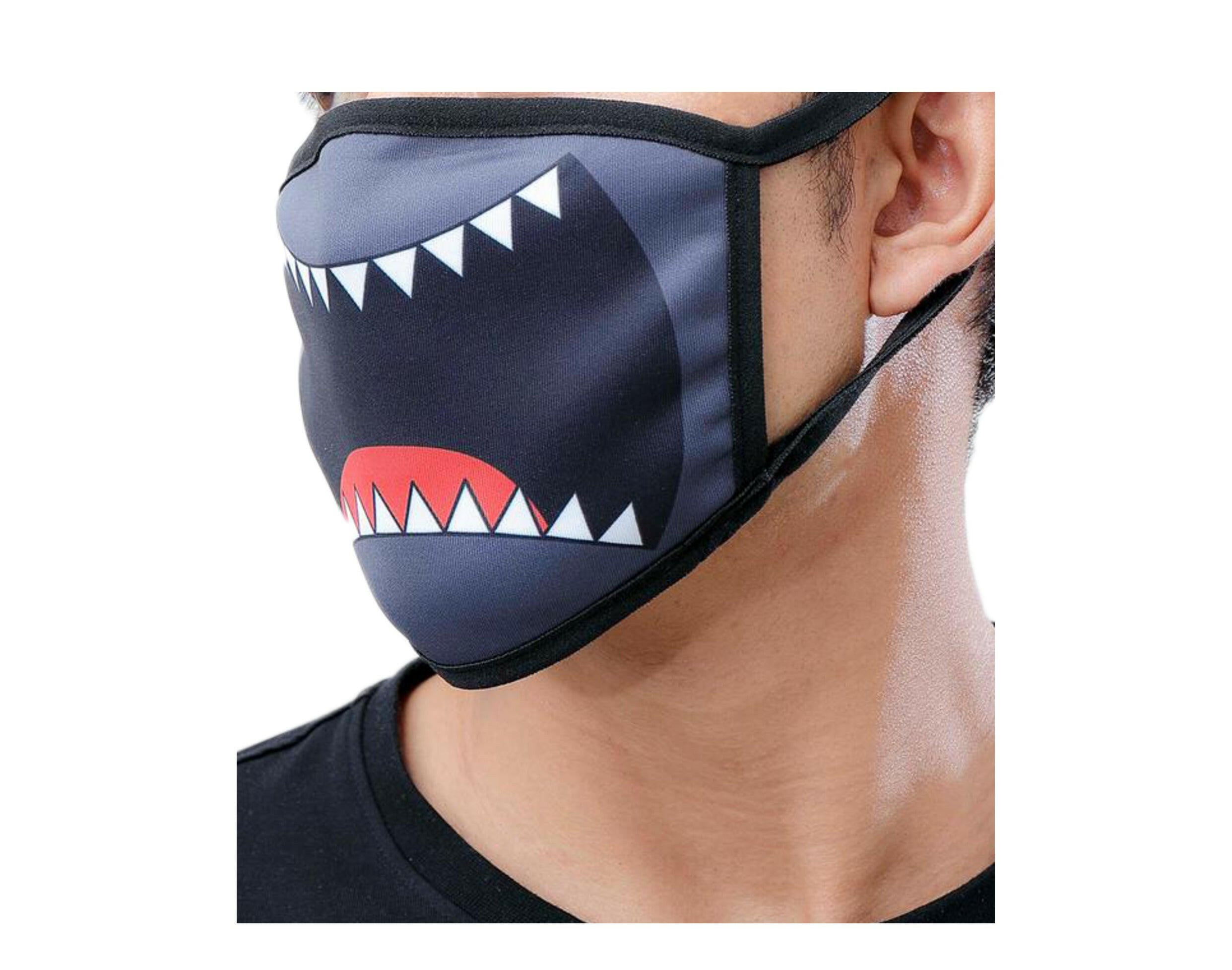 Black Pyramid Smiles Face Mask.