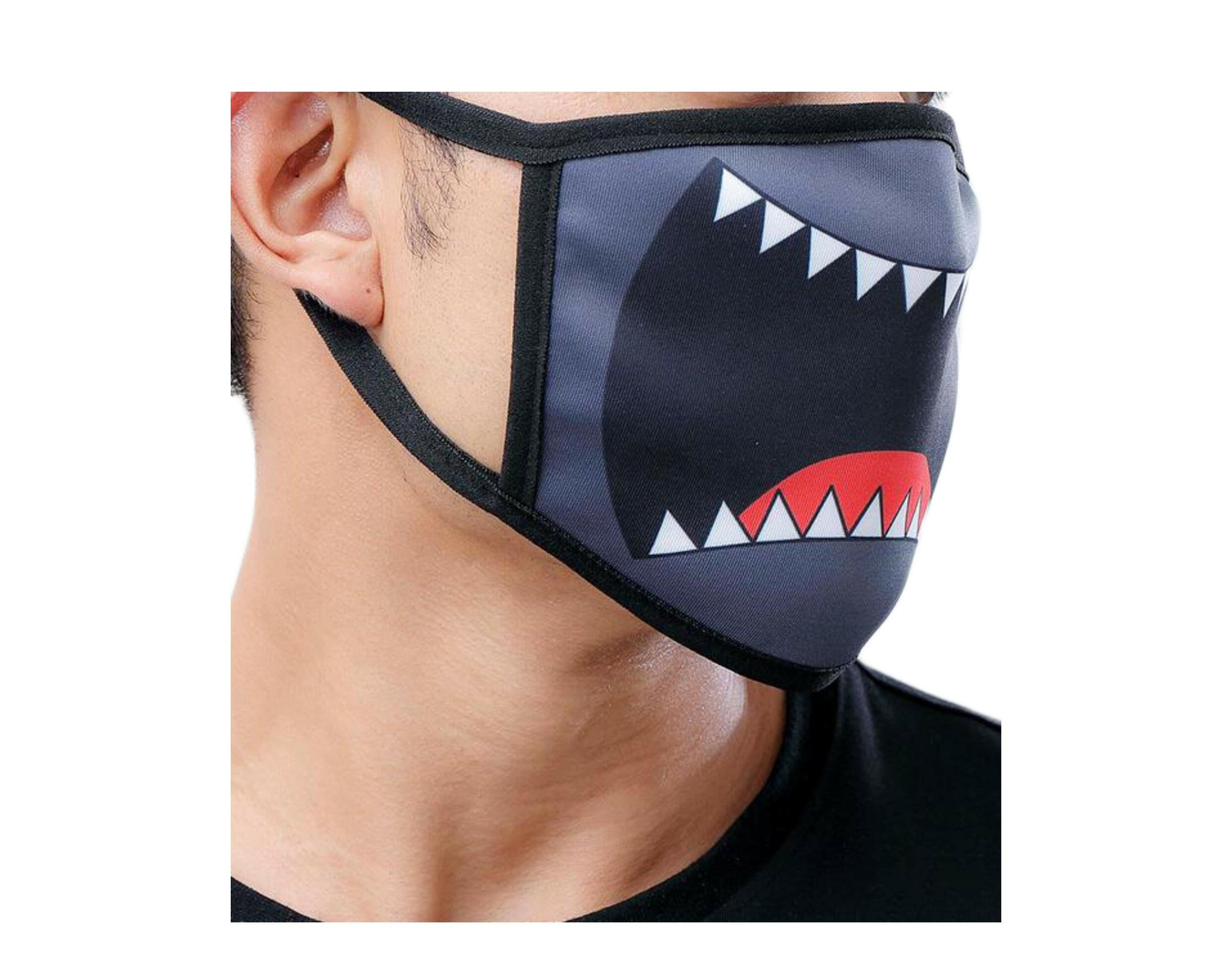 Black Pyramid Smiles Face Mask.