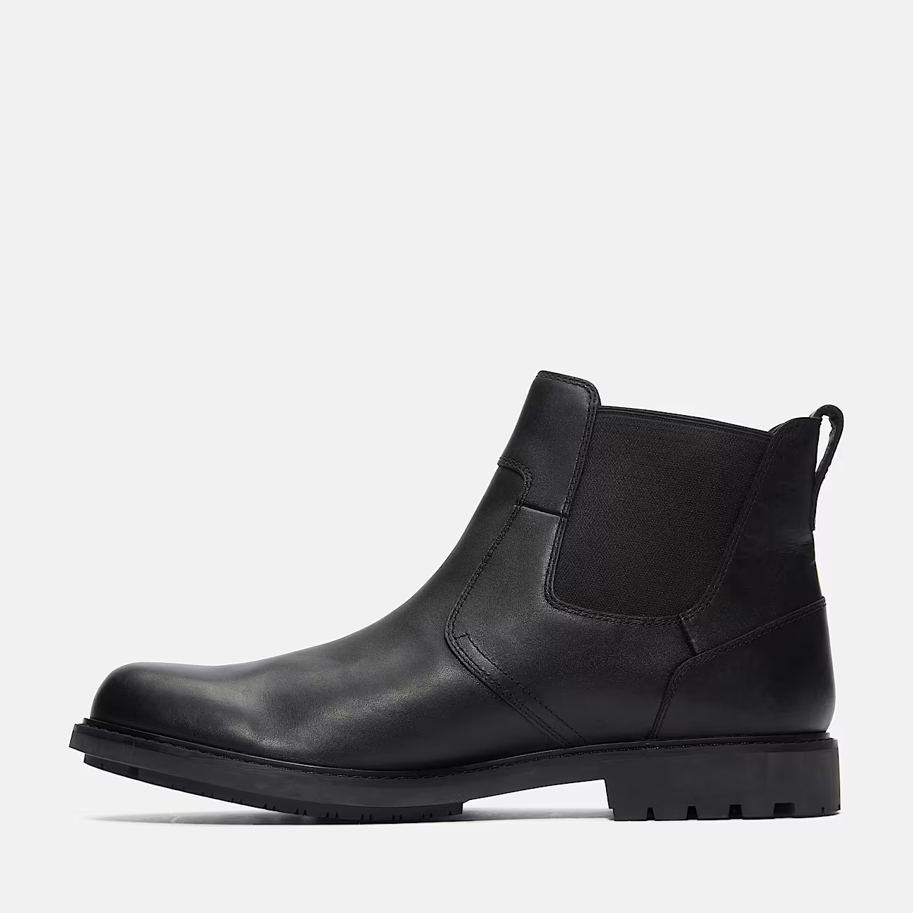 Timberland Stormbucks TB05551R001 Men's Black Leather Mid-Top Chelsea BootsTimbe