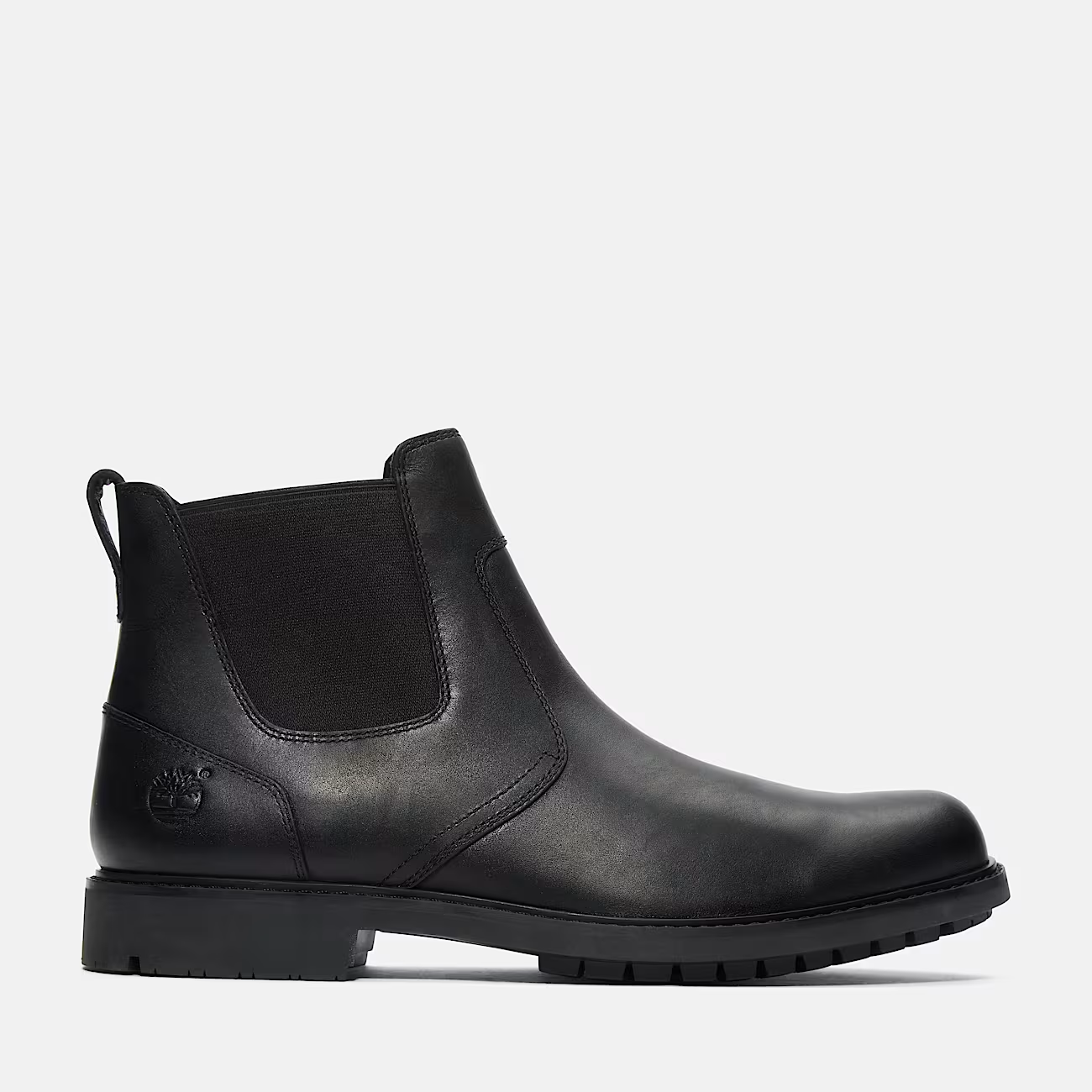 Timberland Stormbucks TB05551R001 Men's Black Leather Mid-Top Chelsea BootsTimbe