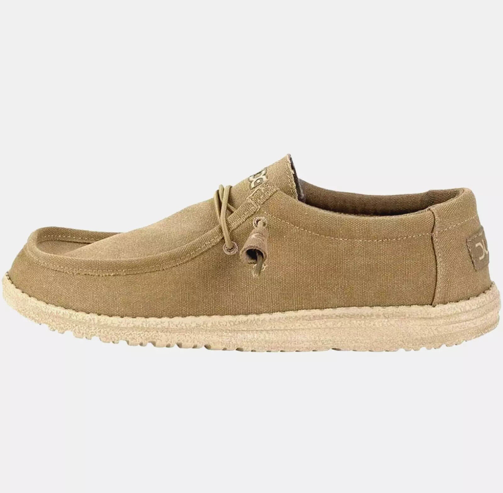 Hey Dude WALLY Casual Shoes Men's Chestnut Canvas Slip-on Comfort