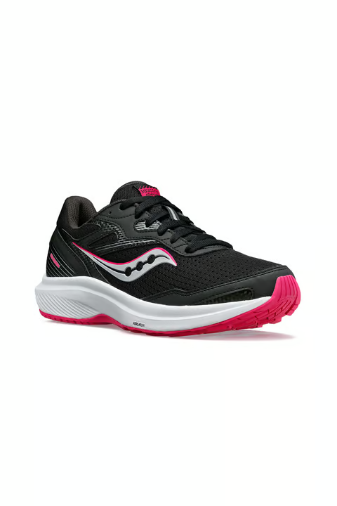 Saucony Cohesion Sneaker Women's Black Fuchsia Casual Running Shoes