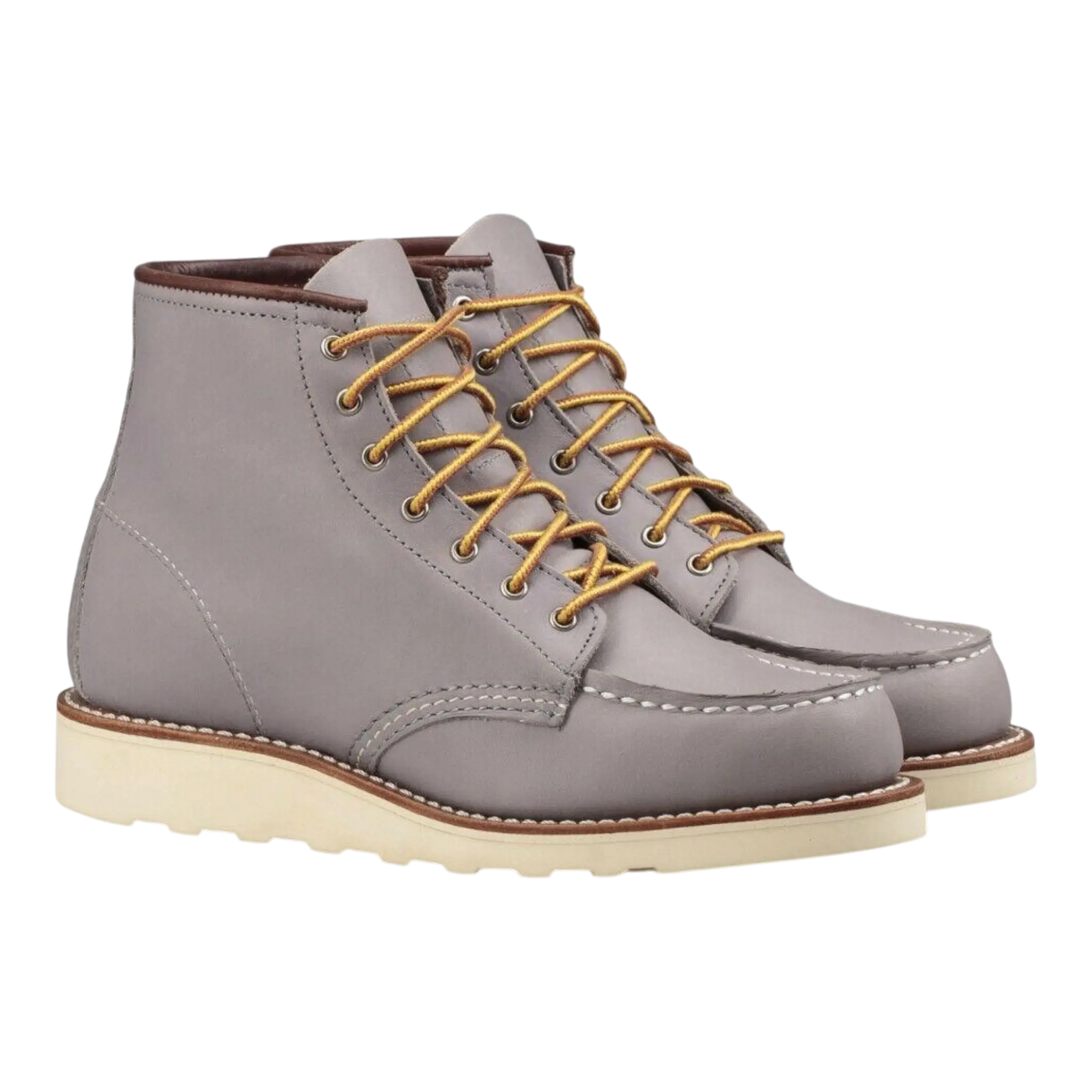 Red Wing Heritage Classic 3378 Women 6.5 Gray Leather Moc Toe 6-Inch Ankle Boots Red Wing Shoes