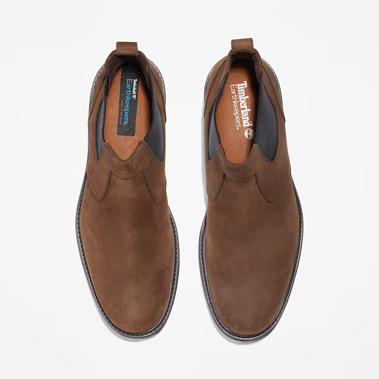 Timberland Stormbucks TB05552R242 Men's Brown Leather Mid-Top Chelsea Boots