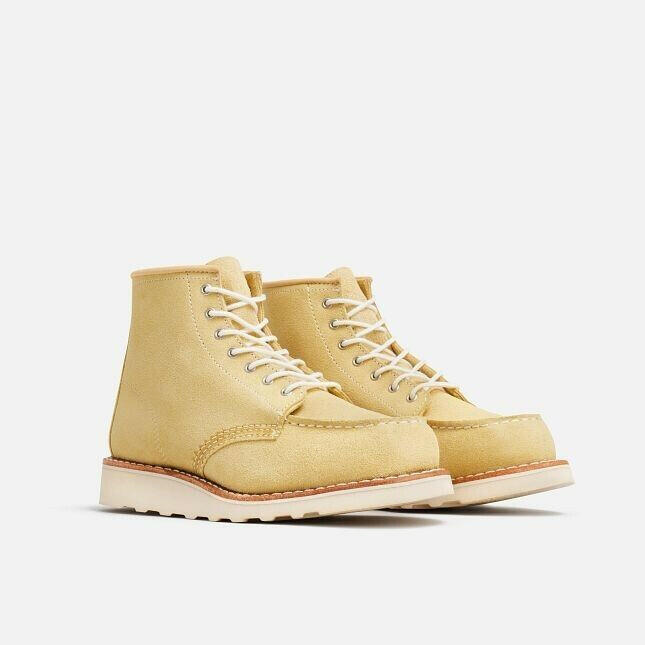 Red Wing Heritage Classic 3423 Women's Butter Leather Lace Up 6-Inch Ankle Boots.