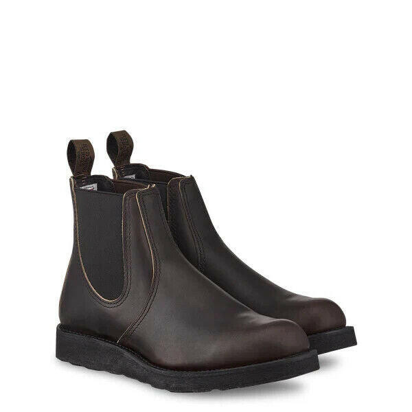 Red Wing Classic 3191 Boots Men's US 8 Dark Brown Leather Pull On Ankle Chelsea.