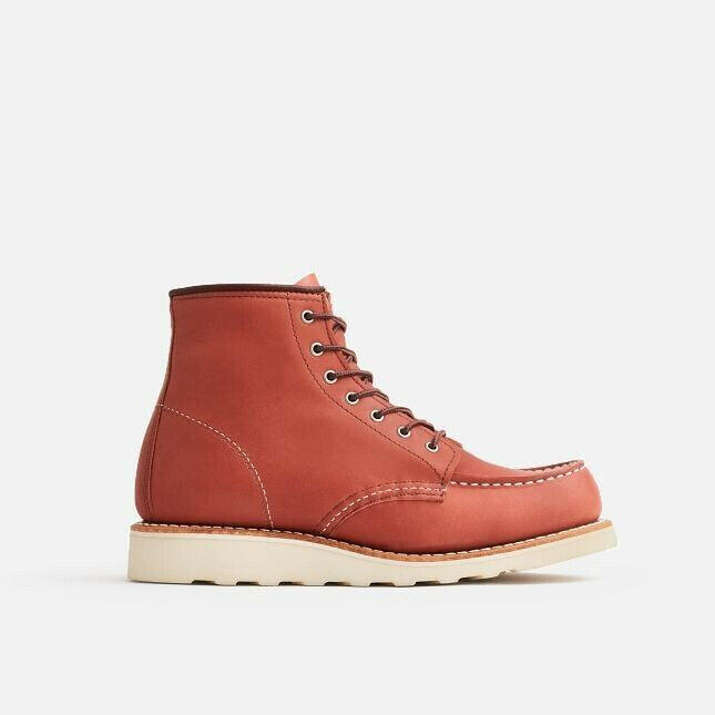 Red Wing Heritage Classic 3425 Women's Auburn Leather Moc Toe 6-Inch Ankle Boots.