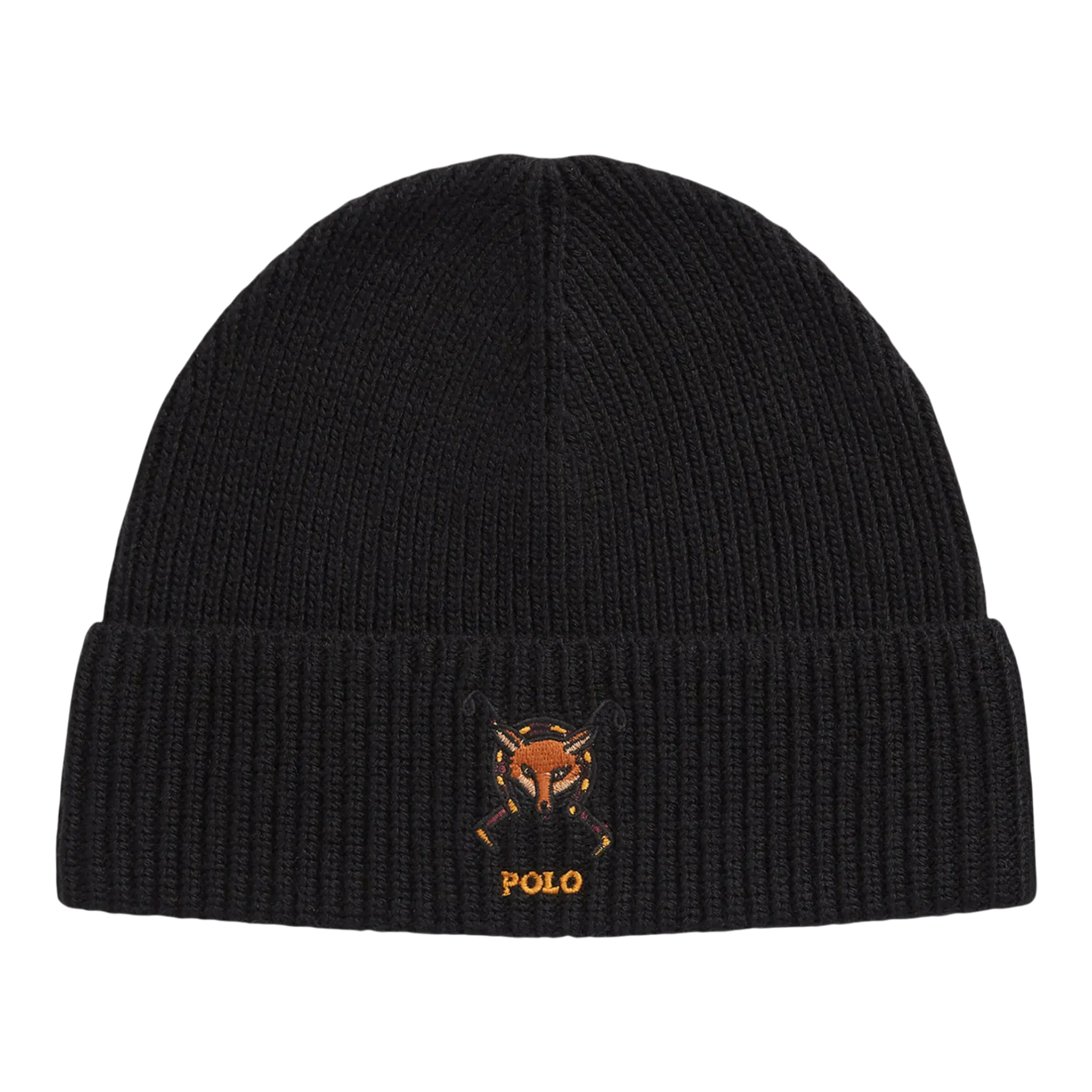 Polo Ralph Lauren Embroidered Fox Rib-Knit Beanie Polo Ralph Lauren
