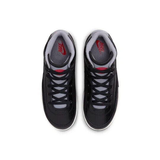 Air Jordan 2 Retro Sneaker Little Kids Black High Top Casual Shoes