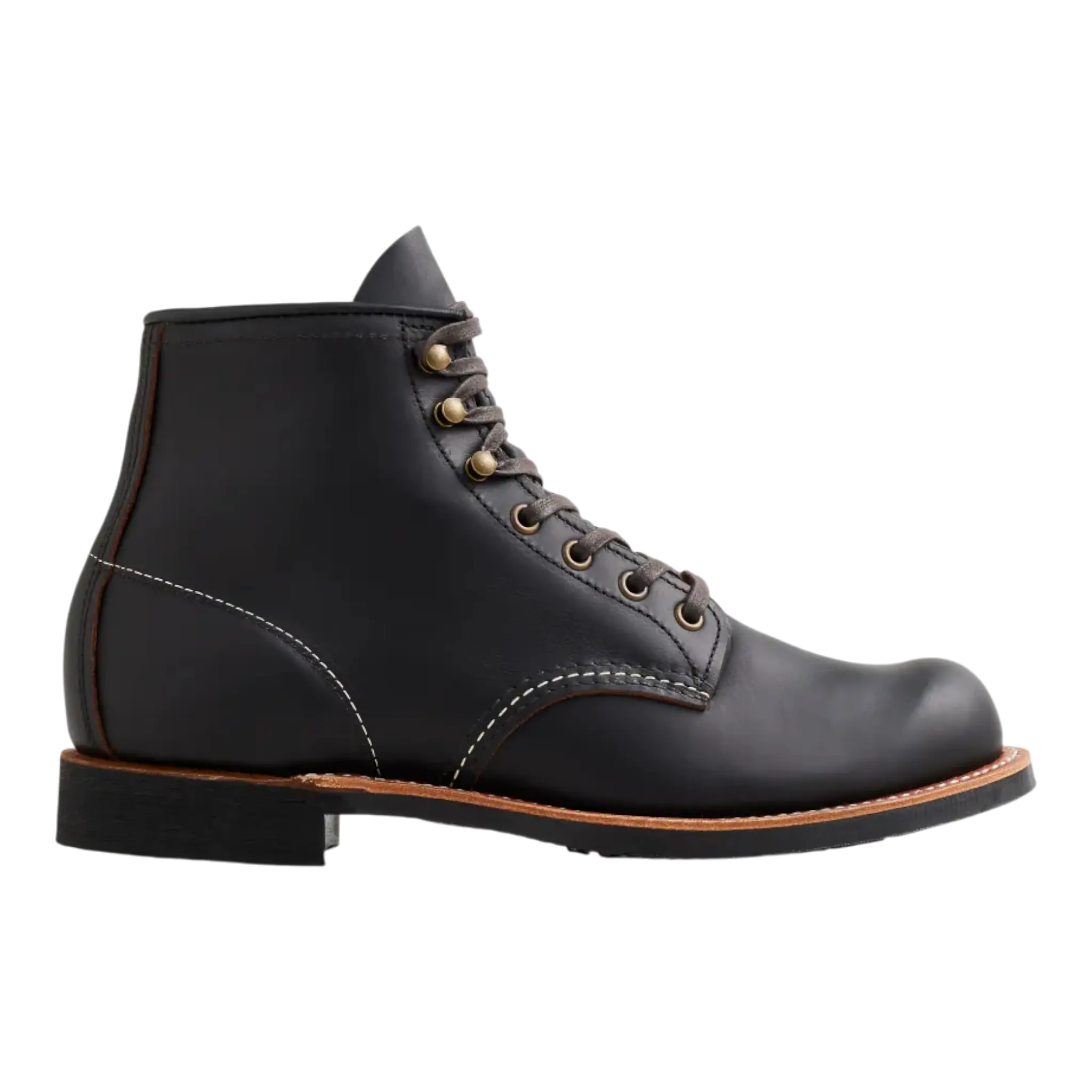 Red Wing Heritage Blacksmith 3345 Men Black Leather Round Toe 6-Inch Ankle Boots Red Wing Shoes