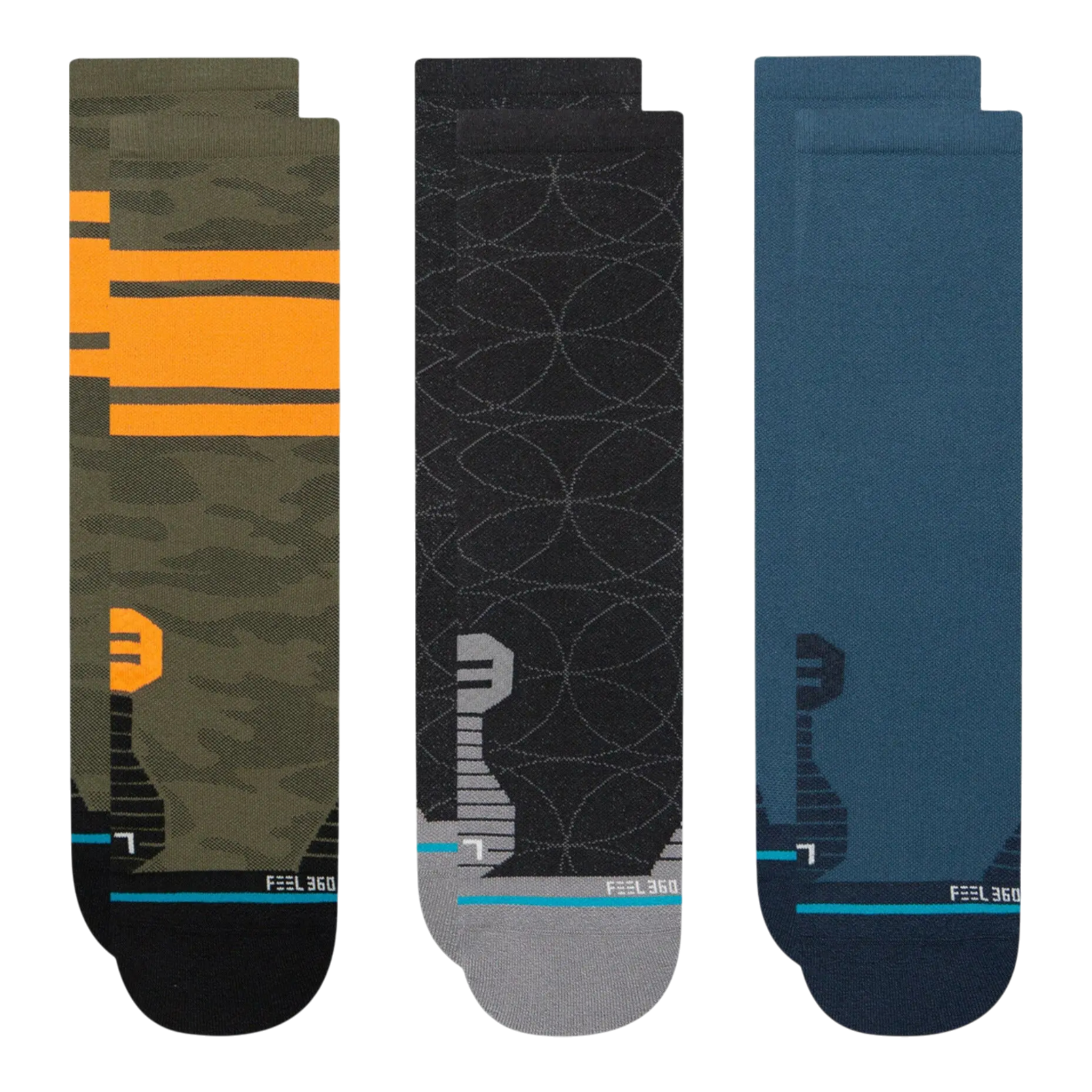 Stance Feel 360 - Sargent 3-Pack Socks Stance