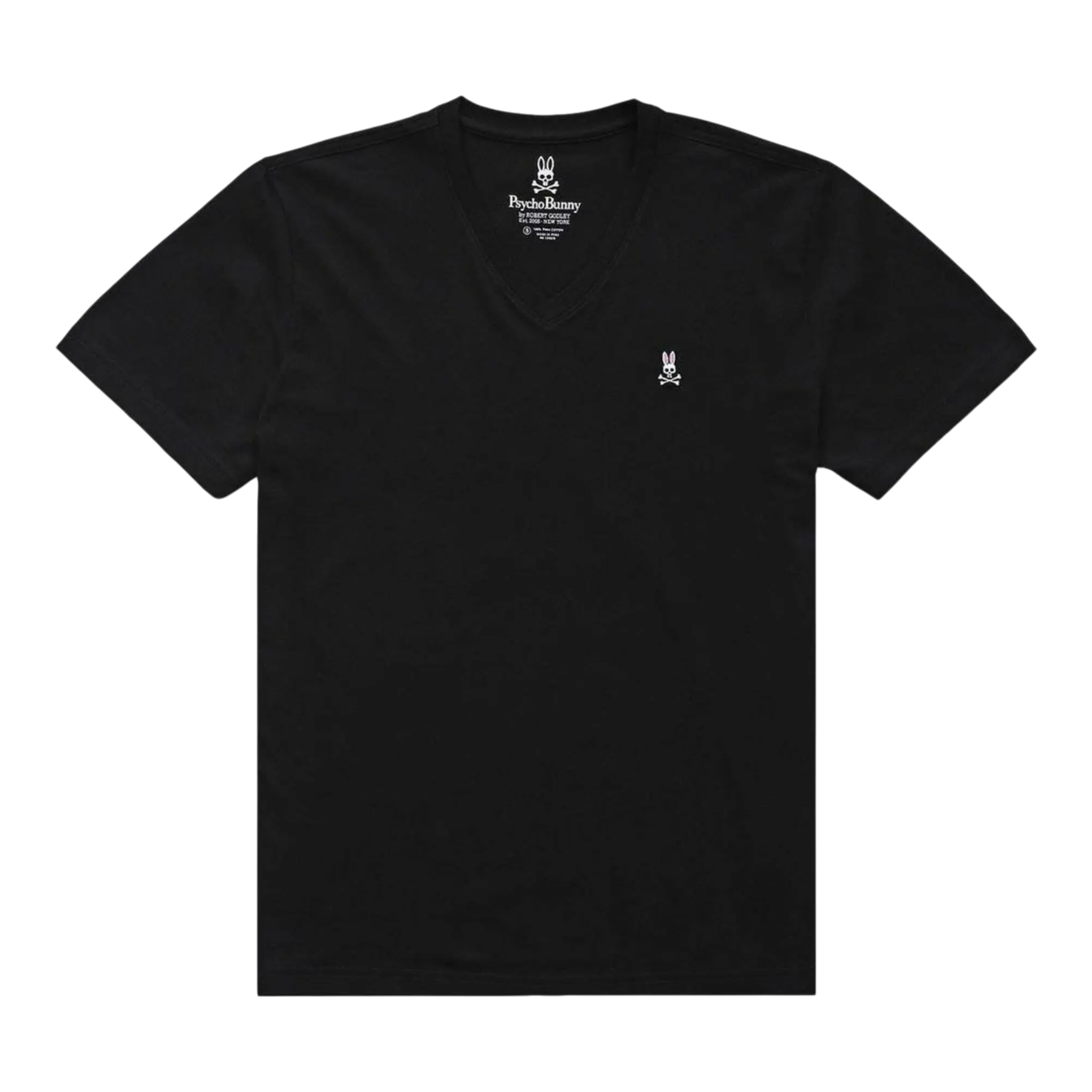 Psycho Bunny Classic V-Neck Men's Big and Tall Tee Shirt Psycho Bunny