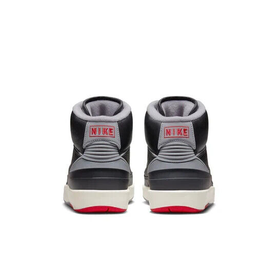 Air Jordan 2 Retro Sneaker Big Kids 7 Black High Top Training Shoes