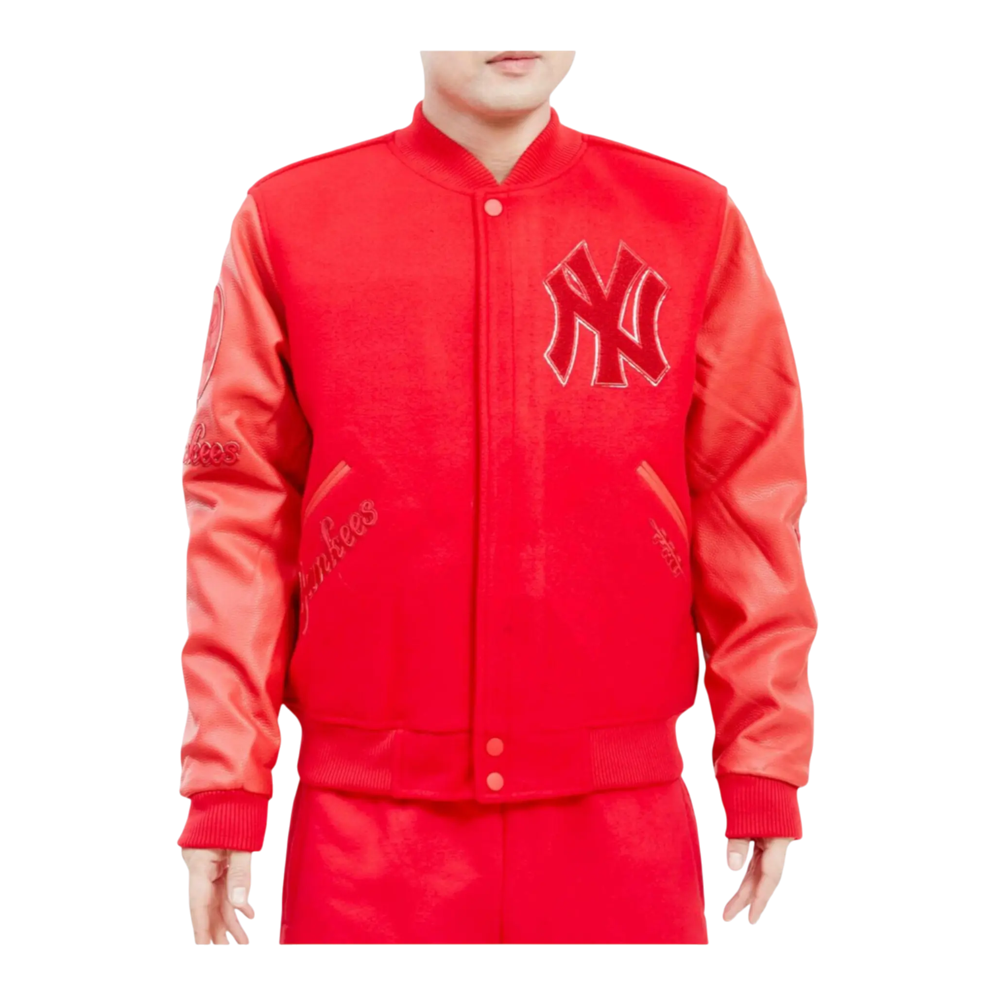 Pro Standard MLB New York Yankees Triple Red Varsity Men's Jacket Pro Standard