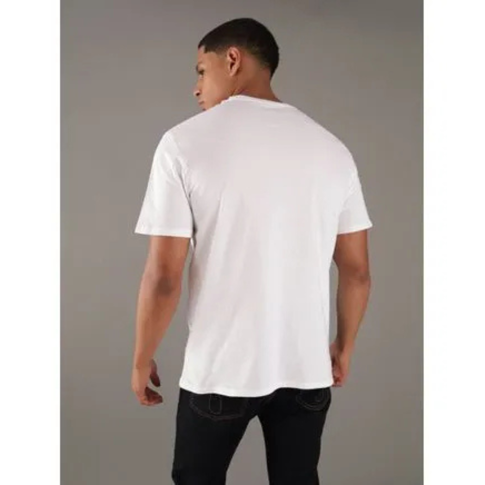 Calvin Klein T-Shirt Men's White 100% Cotton Crew Neck Pullover Tee