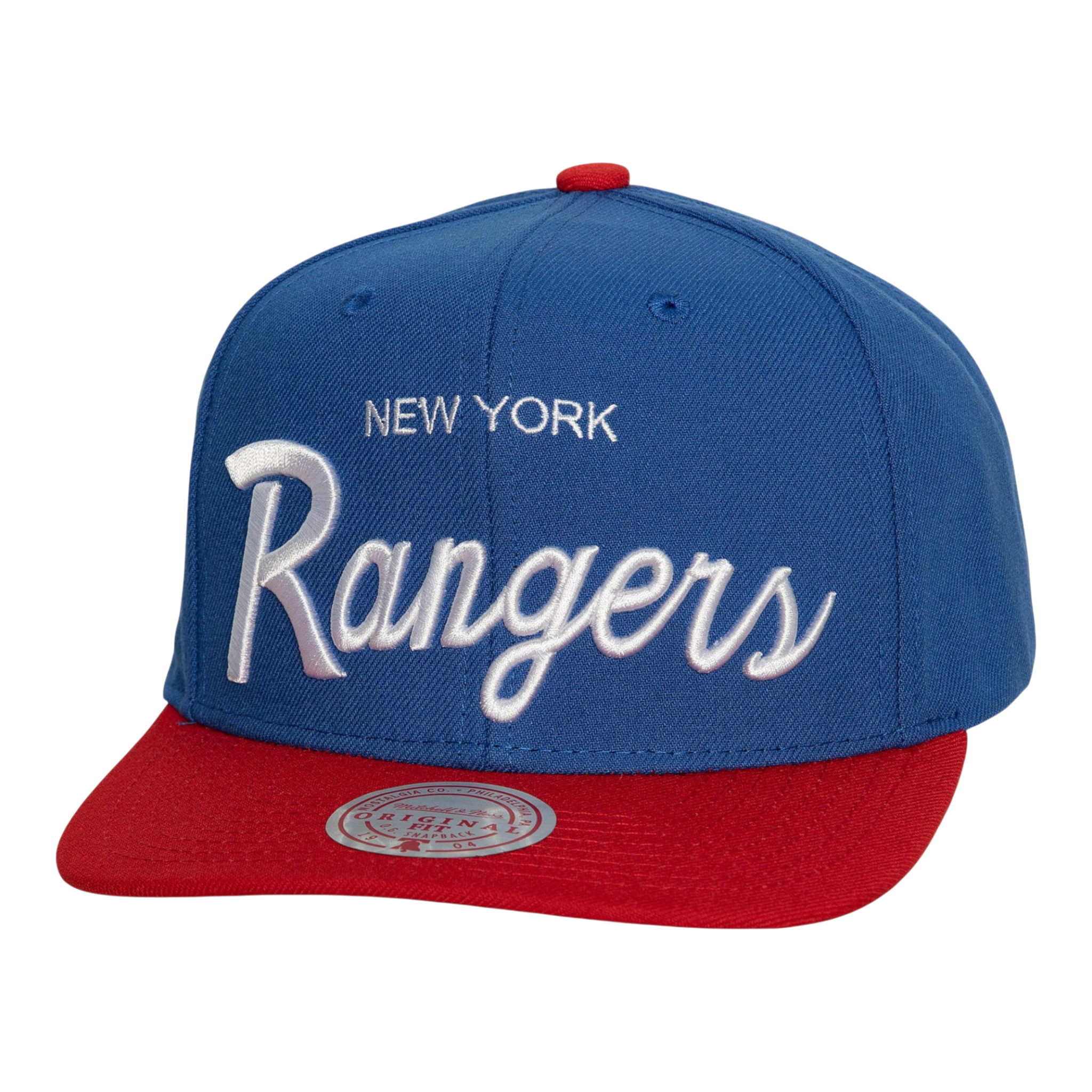 Mitchell & Ness NHL New York Rangers Vintage Script Snapback Hat Mitchell & Ness