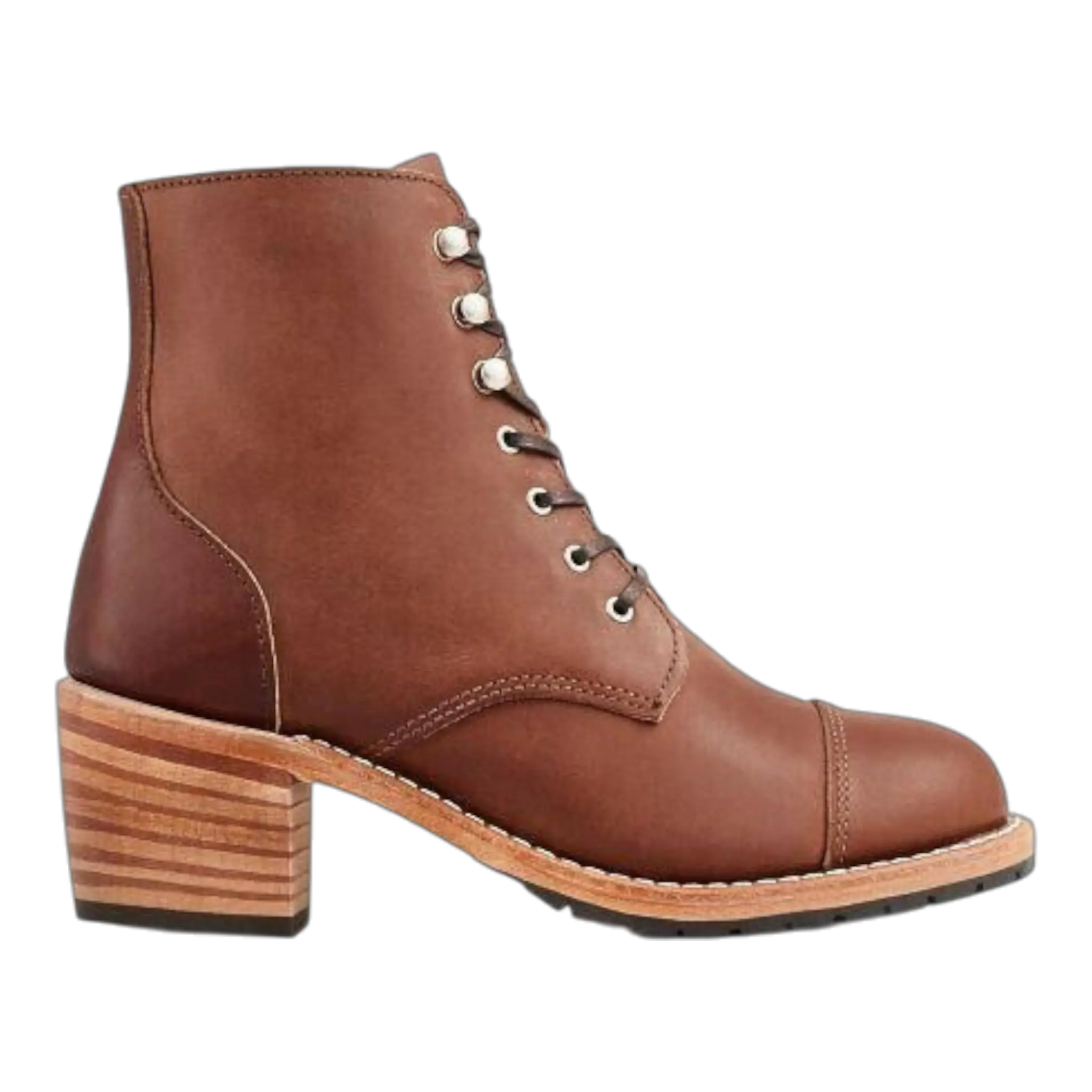 Red Wing Heritage Eileen 3399 Boots Women's Brown Leather Toe Cap Block Heel Red Wing Shoes