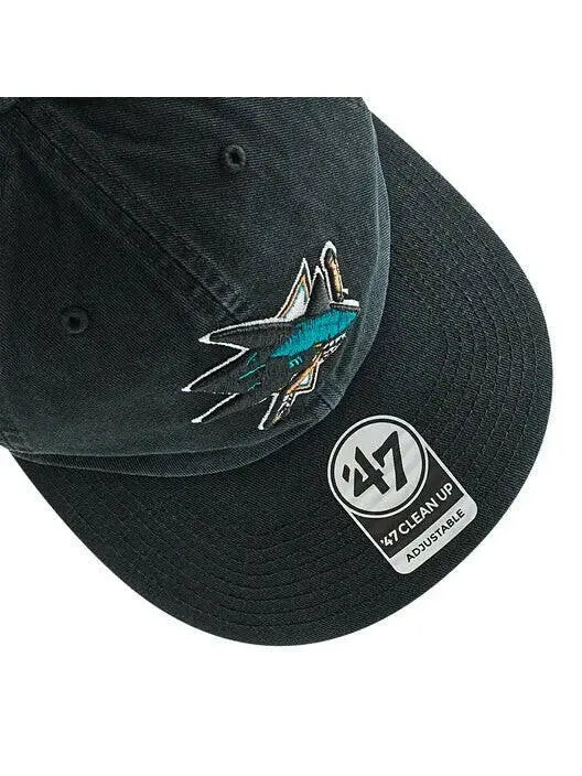 47 Brand Clean Up San Jose Sharks Adjustable Strapback.
