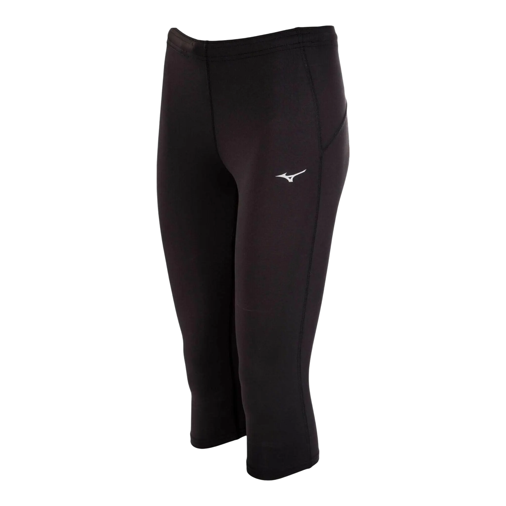 Mizuno Core 3/4 Running Tights Womens XS Black DryLite Elastic Waist Mizuno