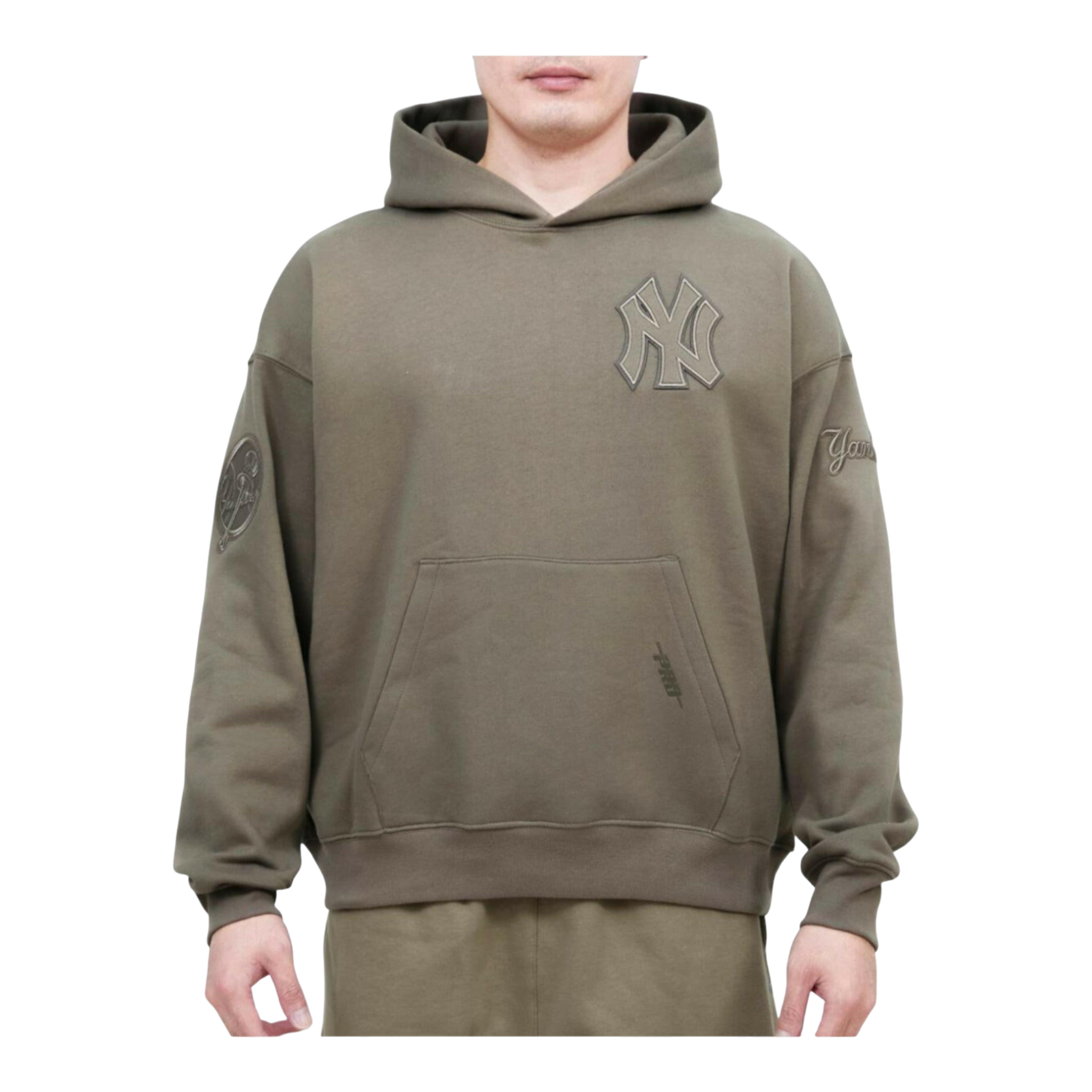 Pro Standard MLB New York Yankees Neutral Drop Shoulder Fleece P/O Hoodie Pro Standard