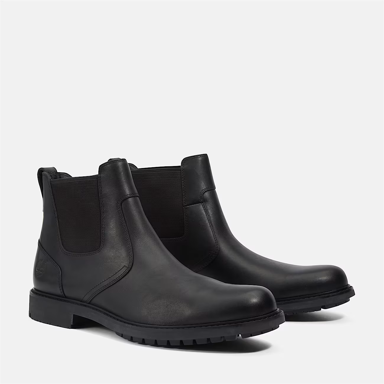 Timberland Stormbucks TB05551R001 Men's Black Leather Mid-Top Chelsea BootsTimbe