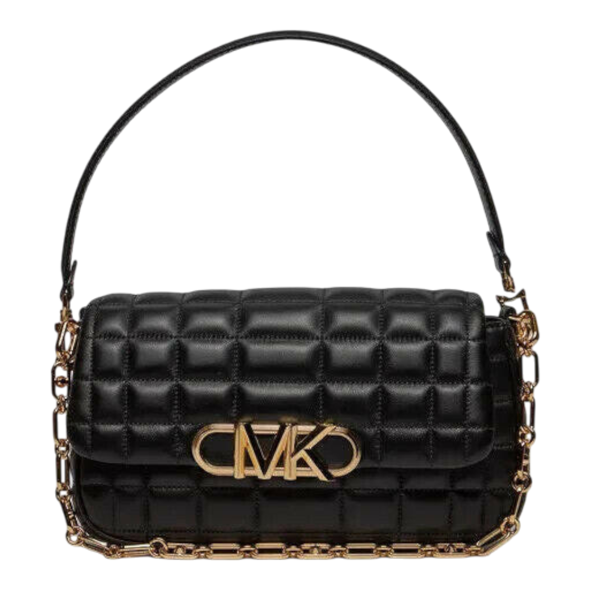 Michael Kors Parker Shoulder Bag Women's Medium Black Leather Michael Kors