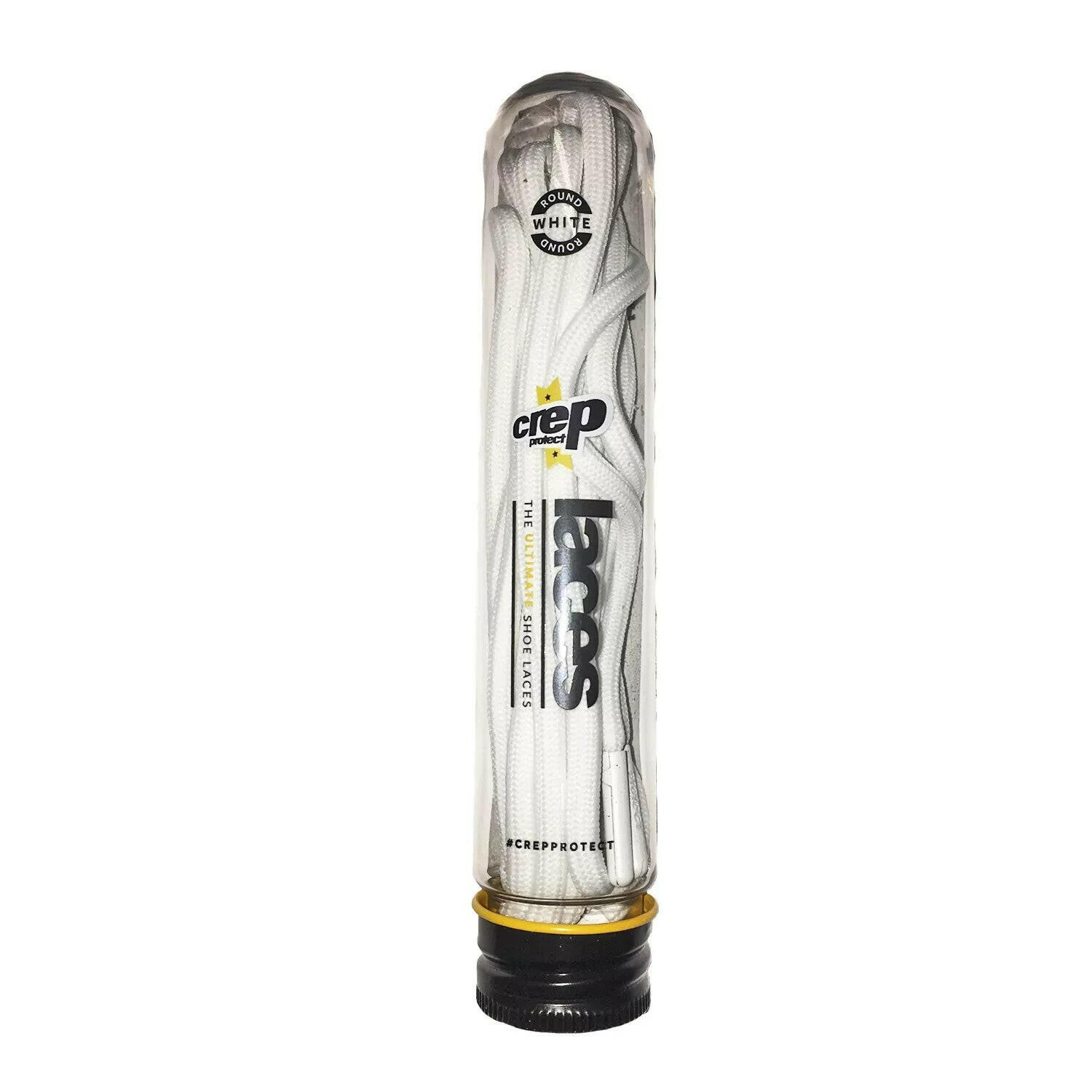 Crep Protect The Ultimate Round Shoe Laces White Stylish Sneaker Fit Stain Proof.