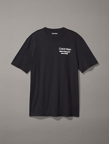 Calvin Klein T-Shirt Men's Black NYC Since 1968 Graphic Short Sleeve